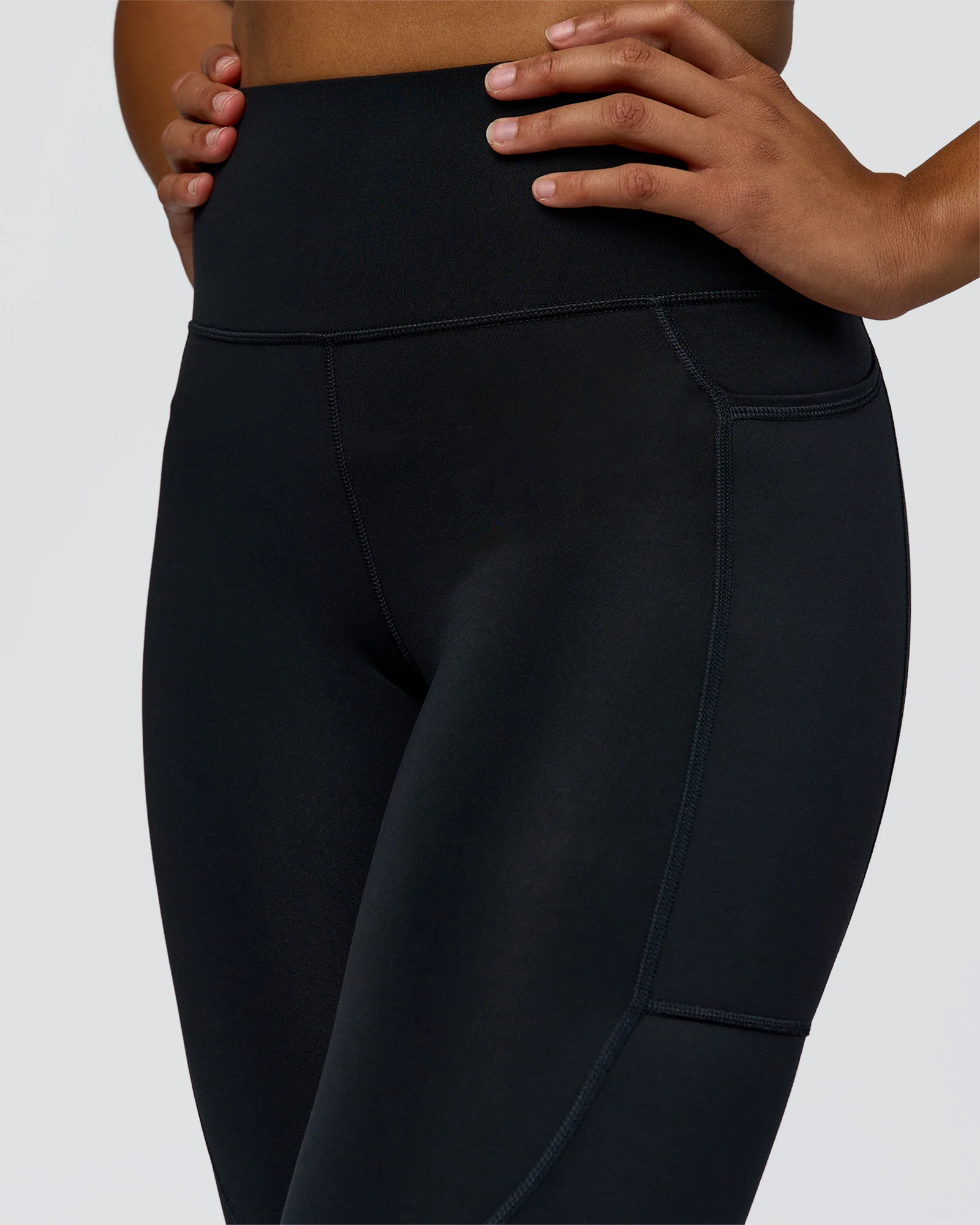 Rep Ultra High-Rise 7/8 Legging Pockets - Black-Palace Blue - Image 7