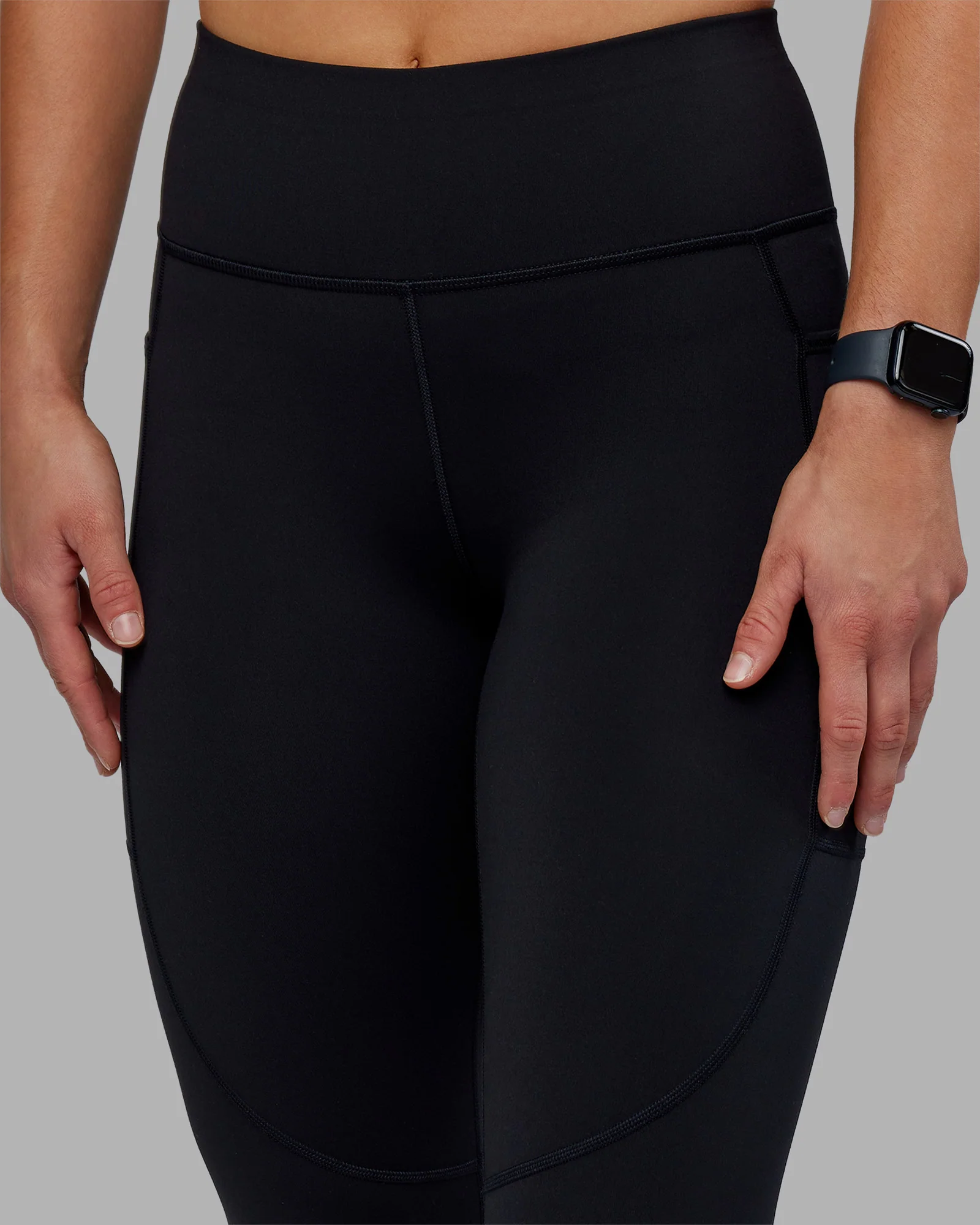 Rep Ultra High-Rise 7/8 Legging Pockets - Black-Scarlet - Image 6