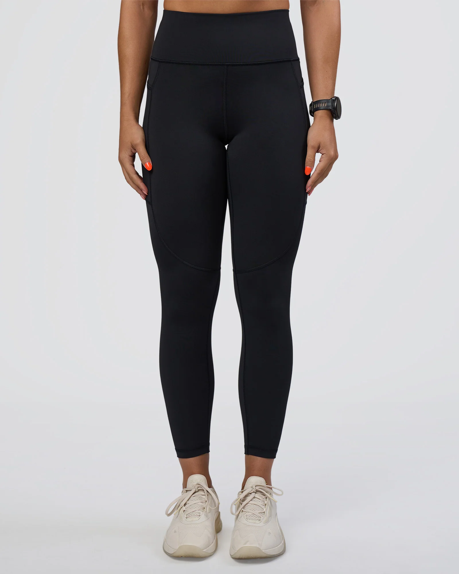 Rep Ultra High-Rise 7/8 Legging Pockets - Black-Ultra Fuchsia - Image 7