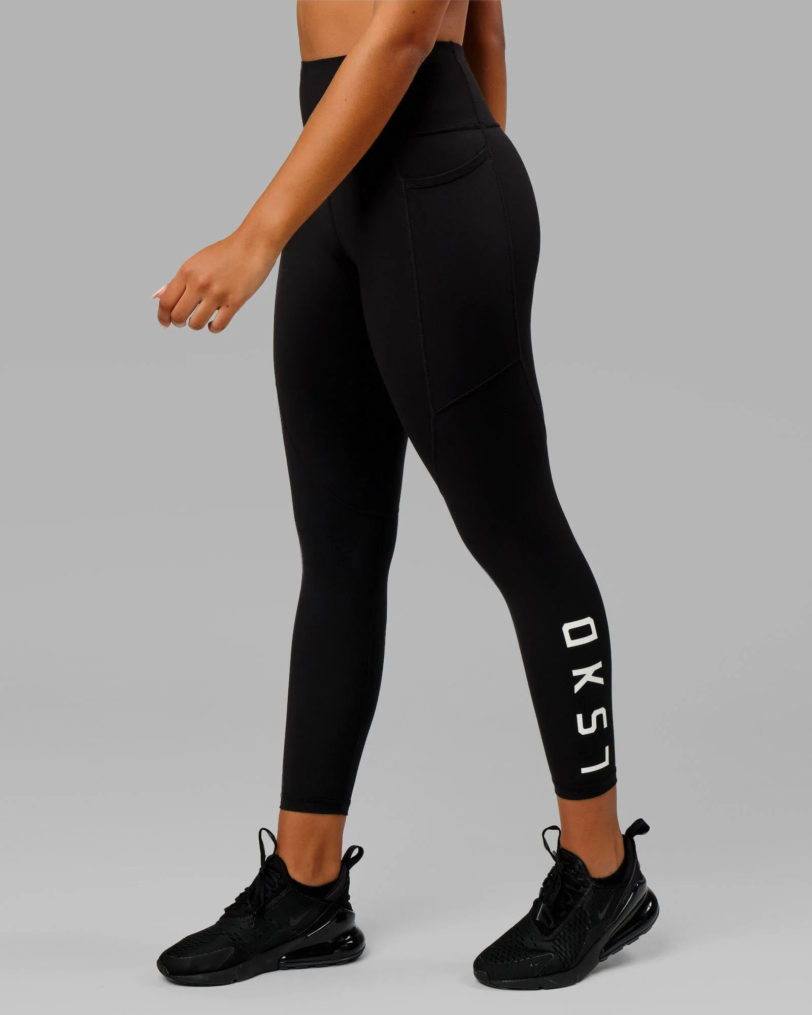 Rep Ultra High-Rise 7/8 Legging Pockets - Black-White - Image 2