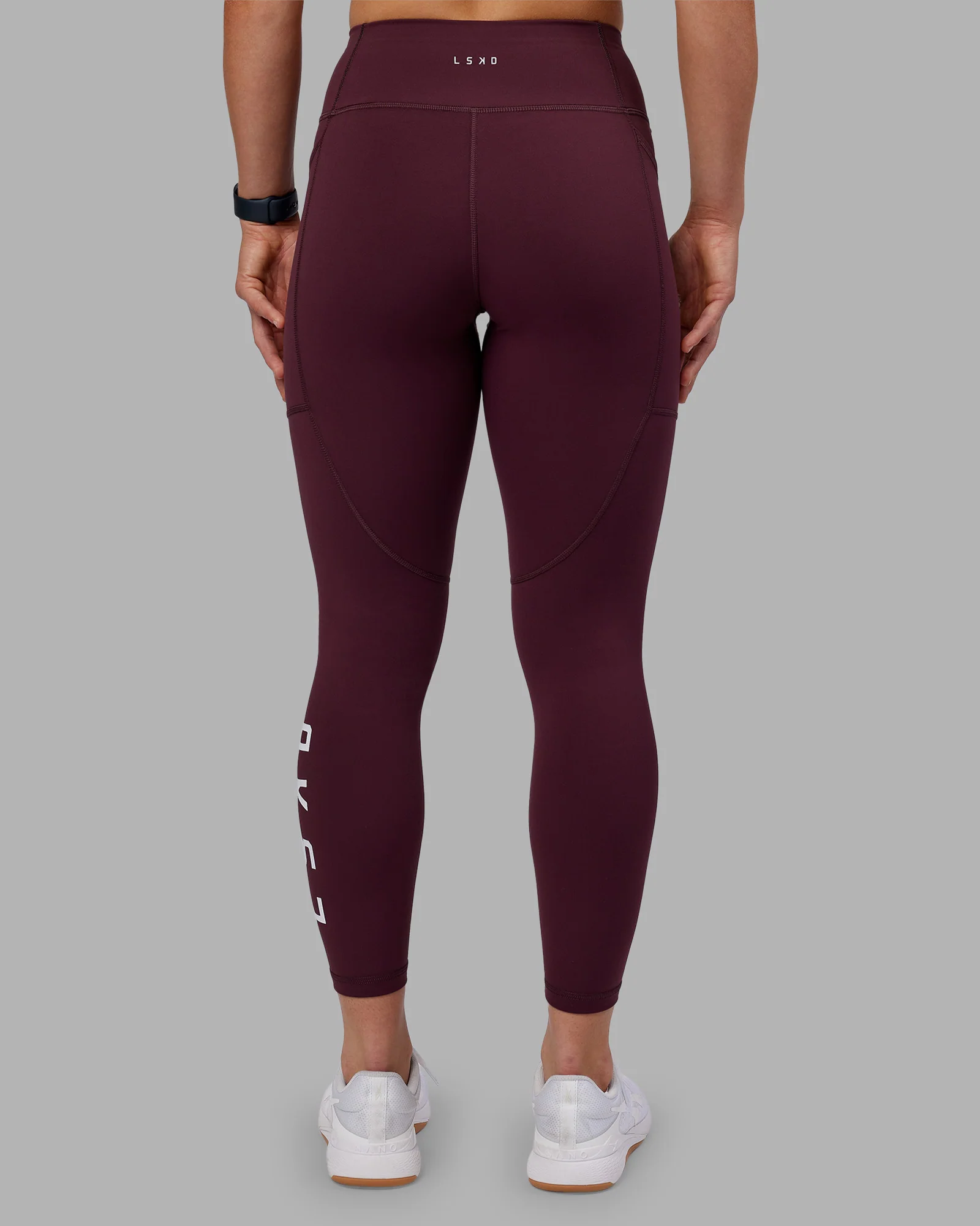 Rep Ultra High-Rise 7/8 Legging Pockets - Cherry Lacquer-White - Image 4