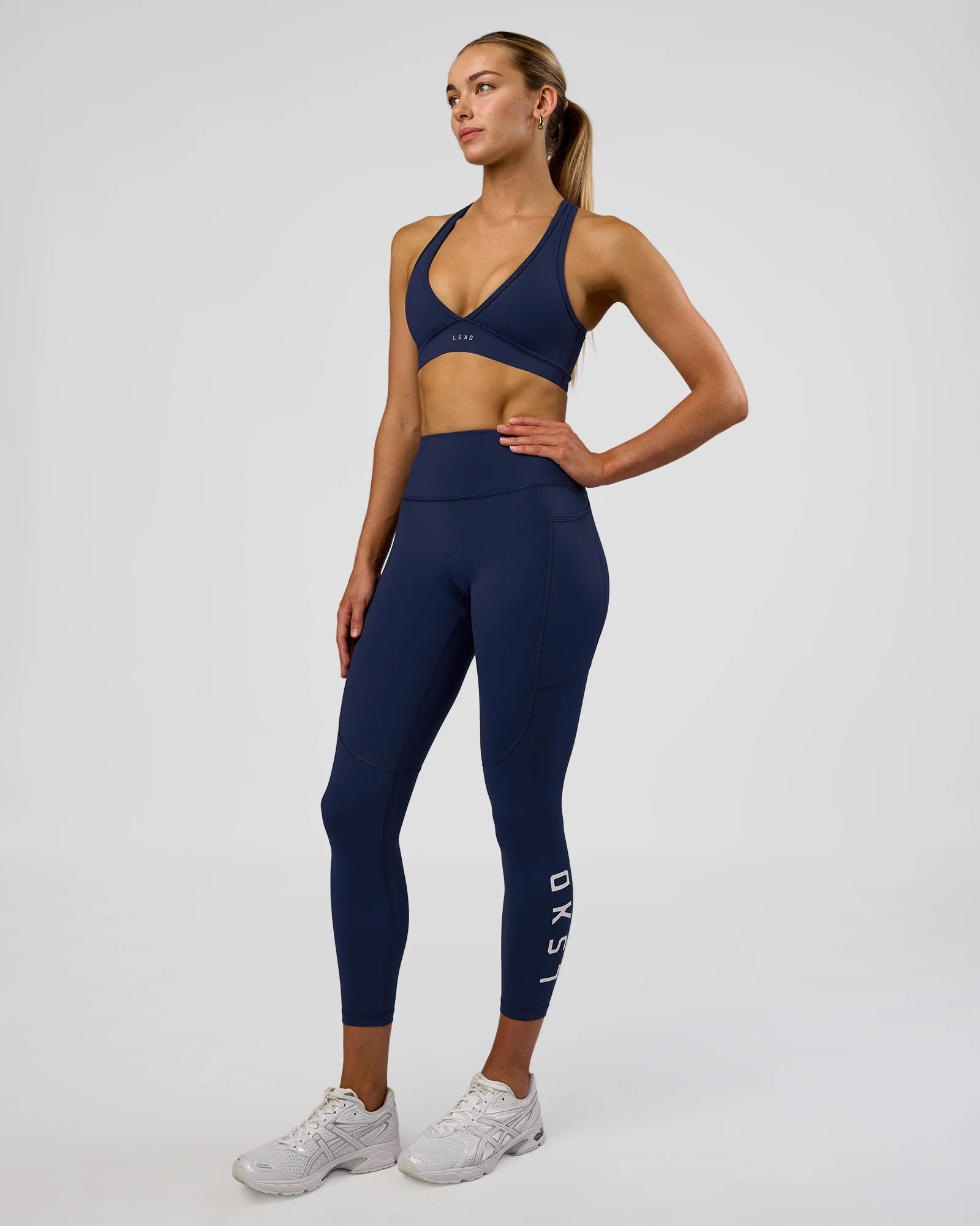 Rep Ultra High-Rise 7/8 Legging Pockets - Future Navy-White - Image 5