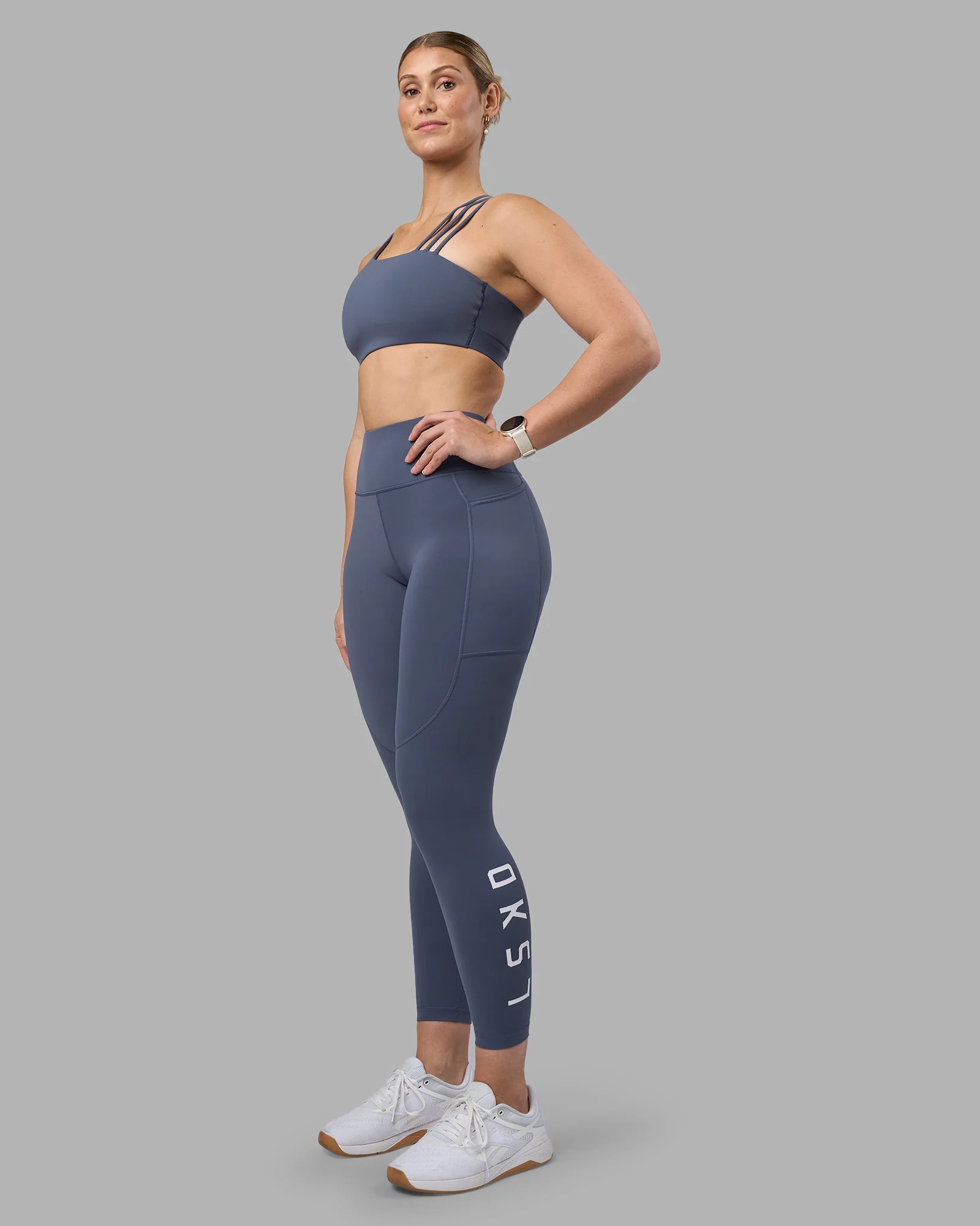 Rep Ultra High-Rise 7/8 Legging Pockets - Night Shadow-White - Image 5