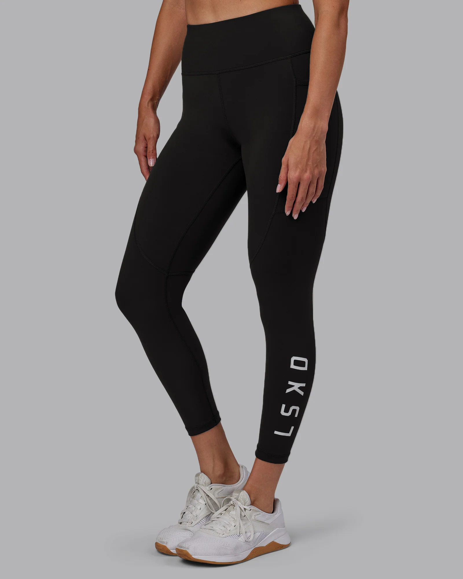Rep Ultra High-Rise 7/8 Legging Pockets - Pirate Black-White - Image 2