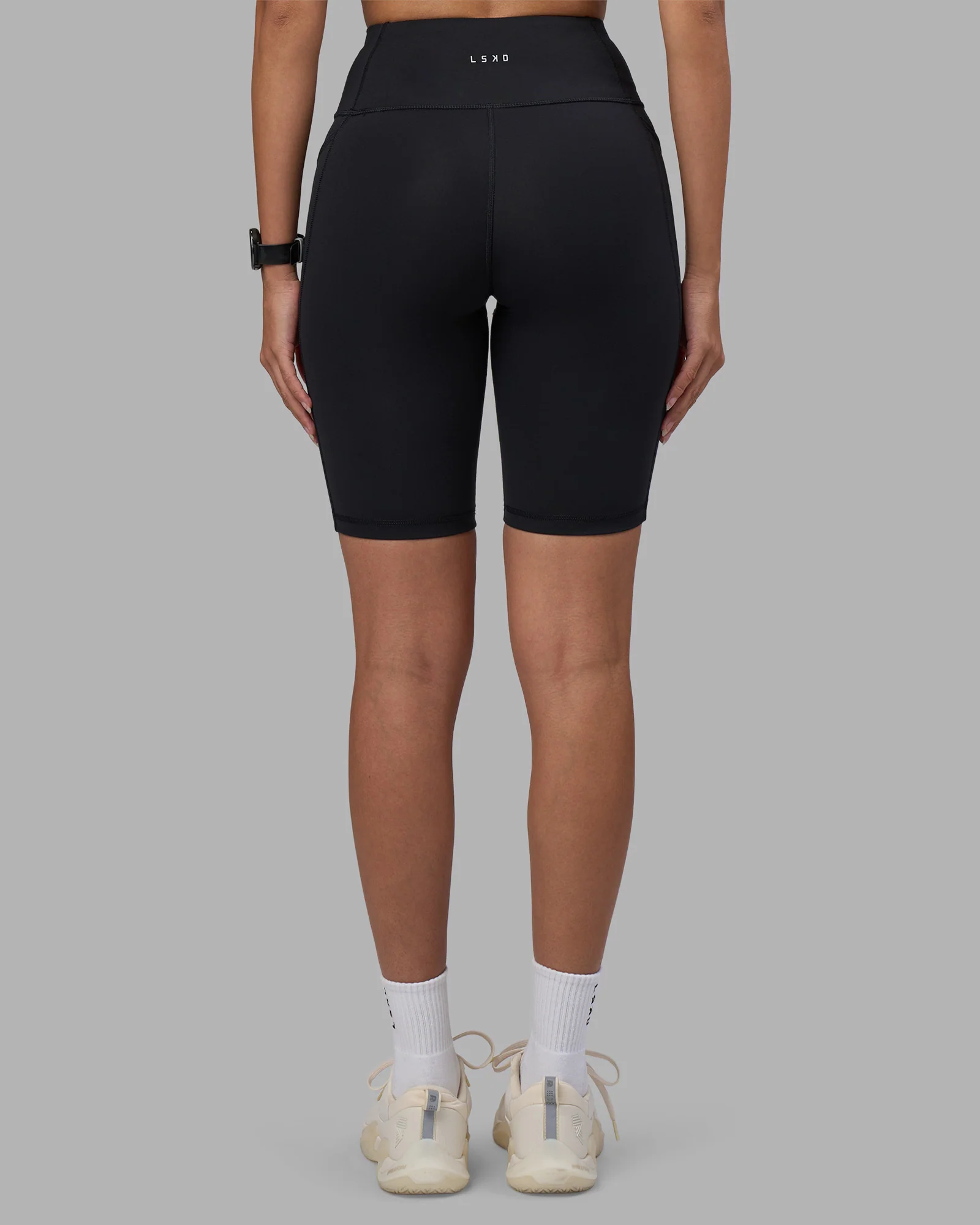 Rep Ultra High-Rise 9" Short Pockets - Black-Power Cobalt - Image 4