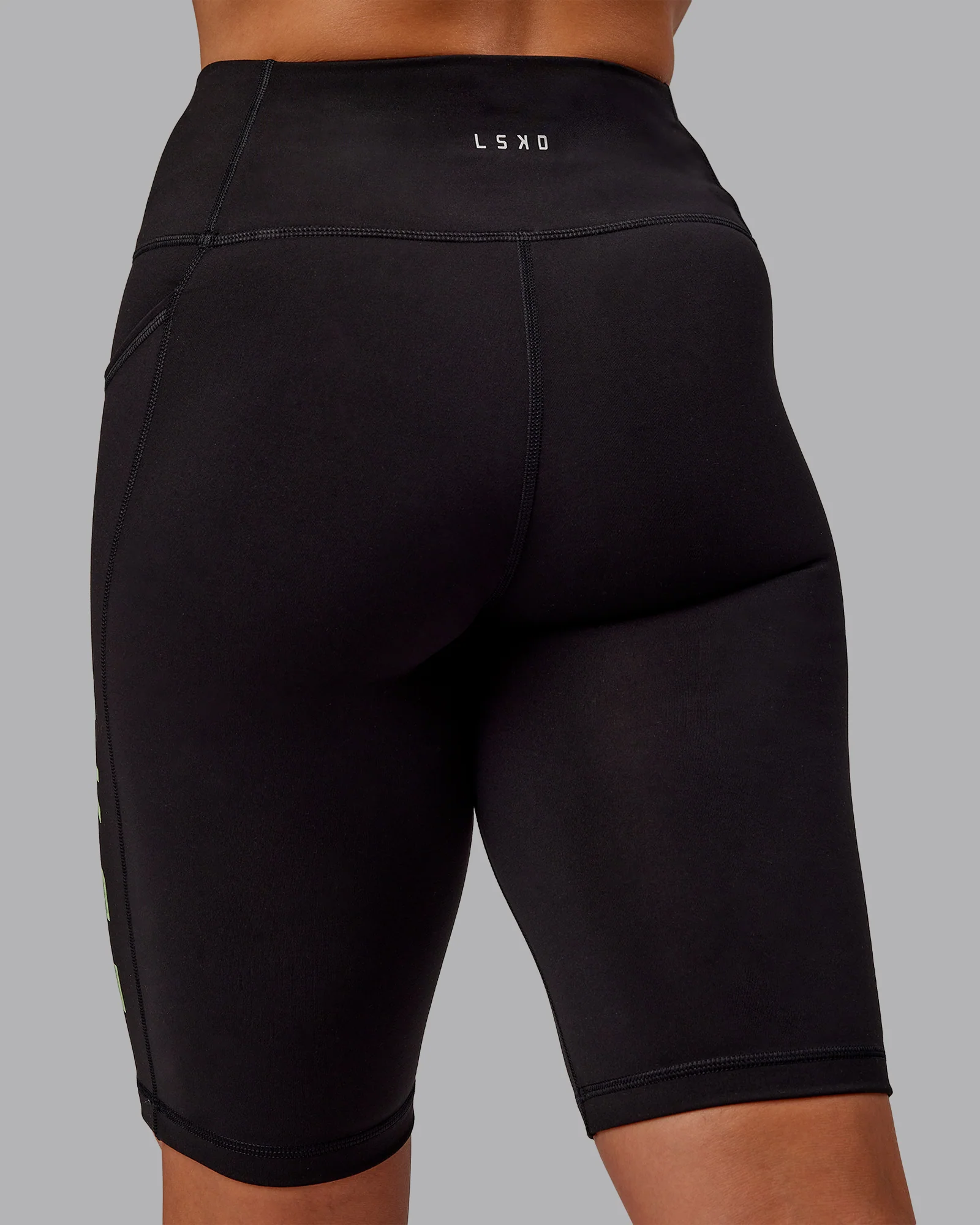 Rep Ultra High-Rise 9" Short Pockets - Black-Surreal Green - Image 6