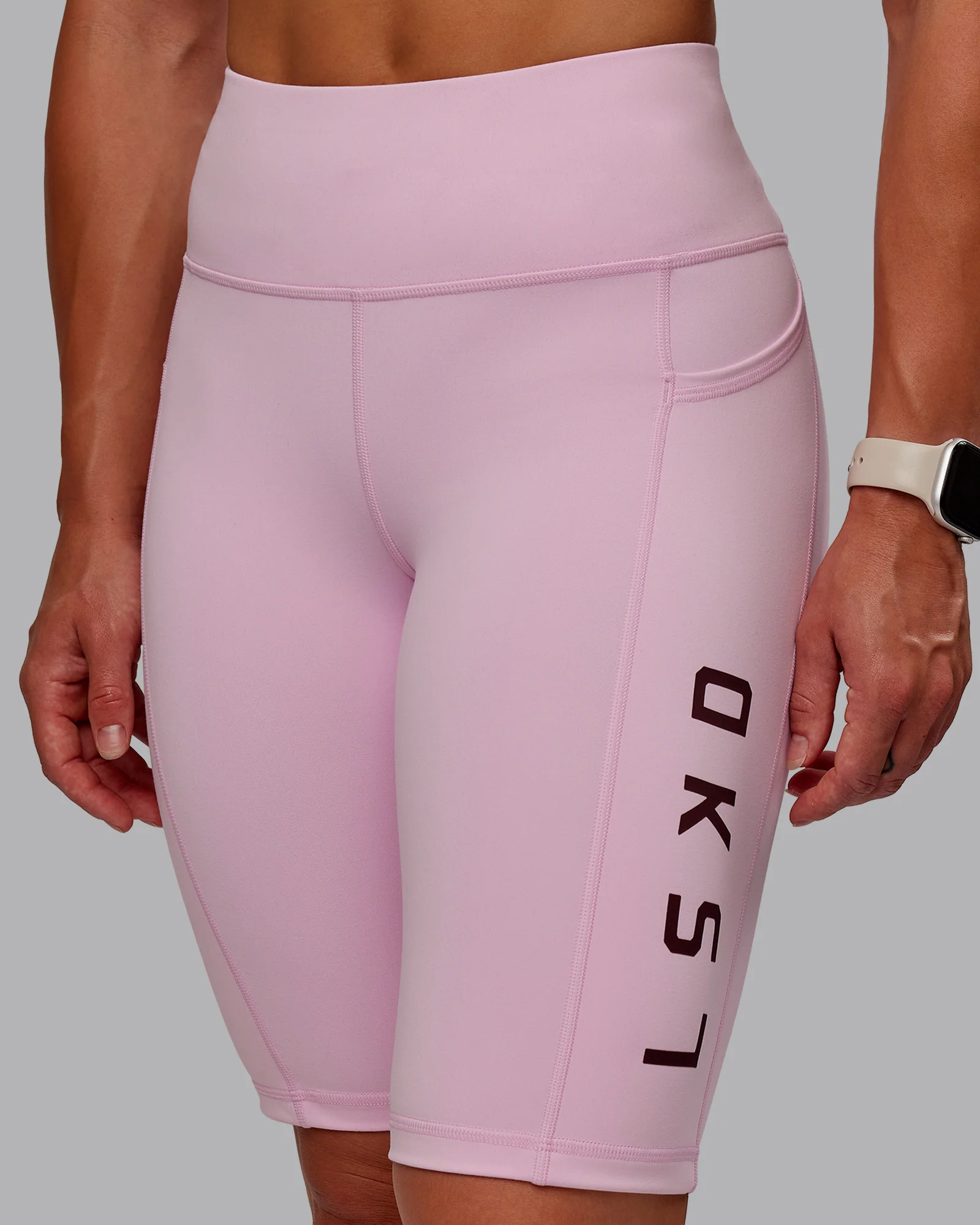Rep Ultra High-Rise 9" Short Pockets - Marshmallow-Cherry Lacquer - Image 6