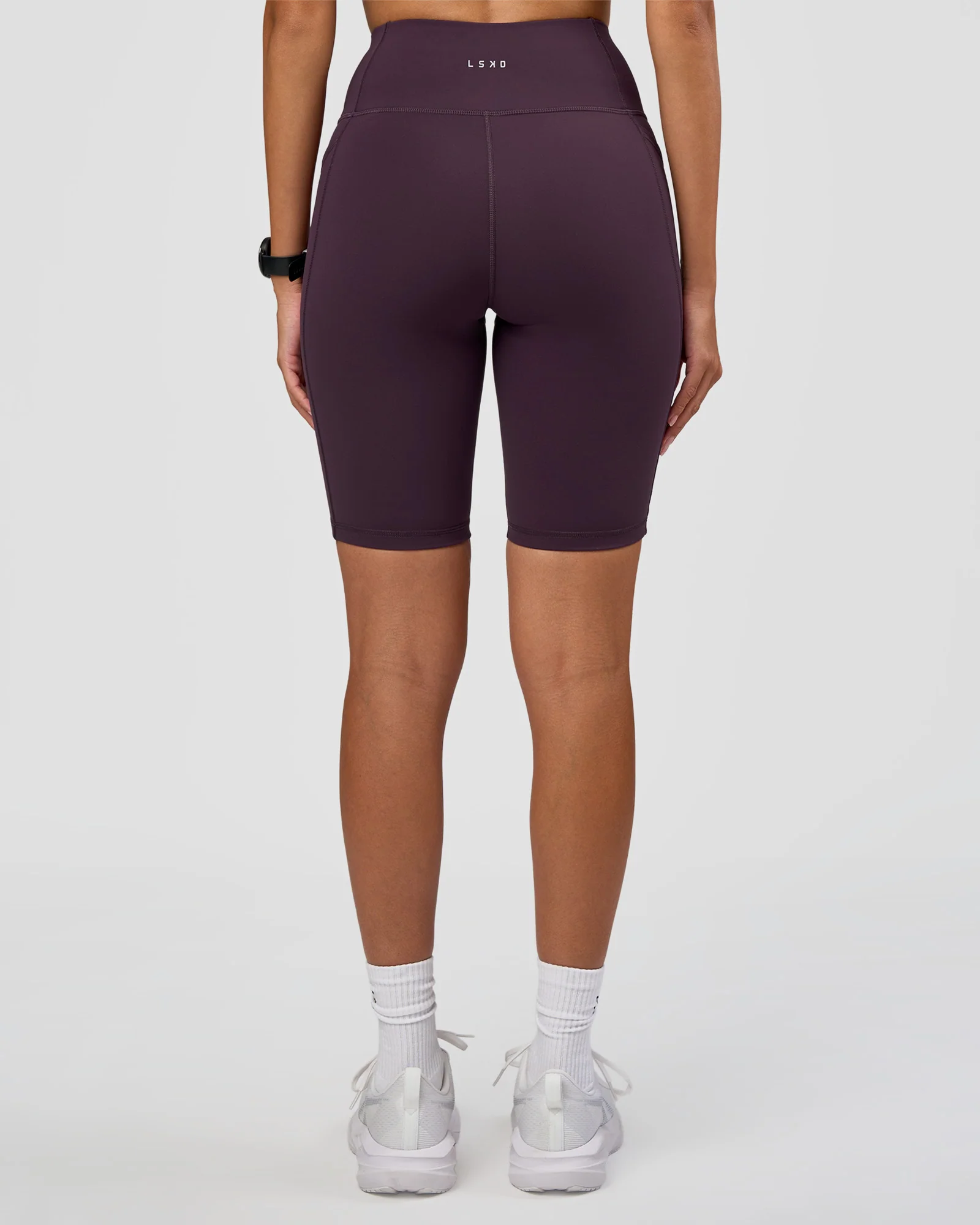 Rep Ultra High-Rise 9" Short Pockets - Midnight Plum-Marshmallow - Image 8