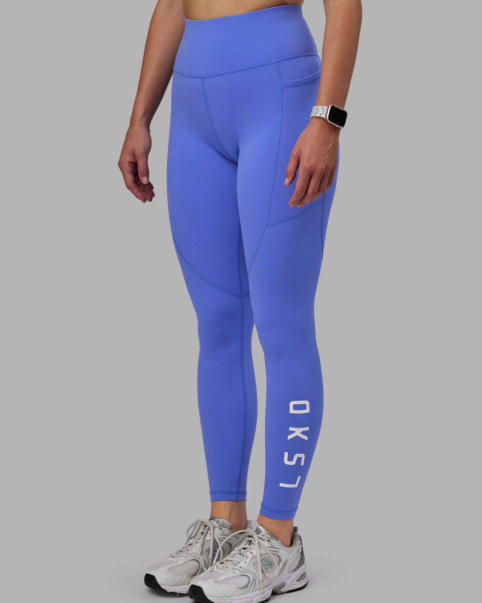 Rep Ultra High-Rise Full Length Legging Pockets - Baja Blue-White - Image 5