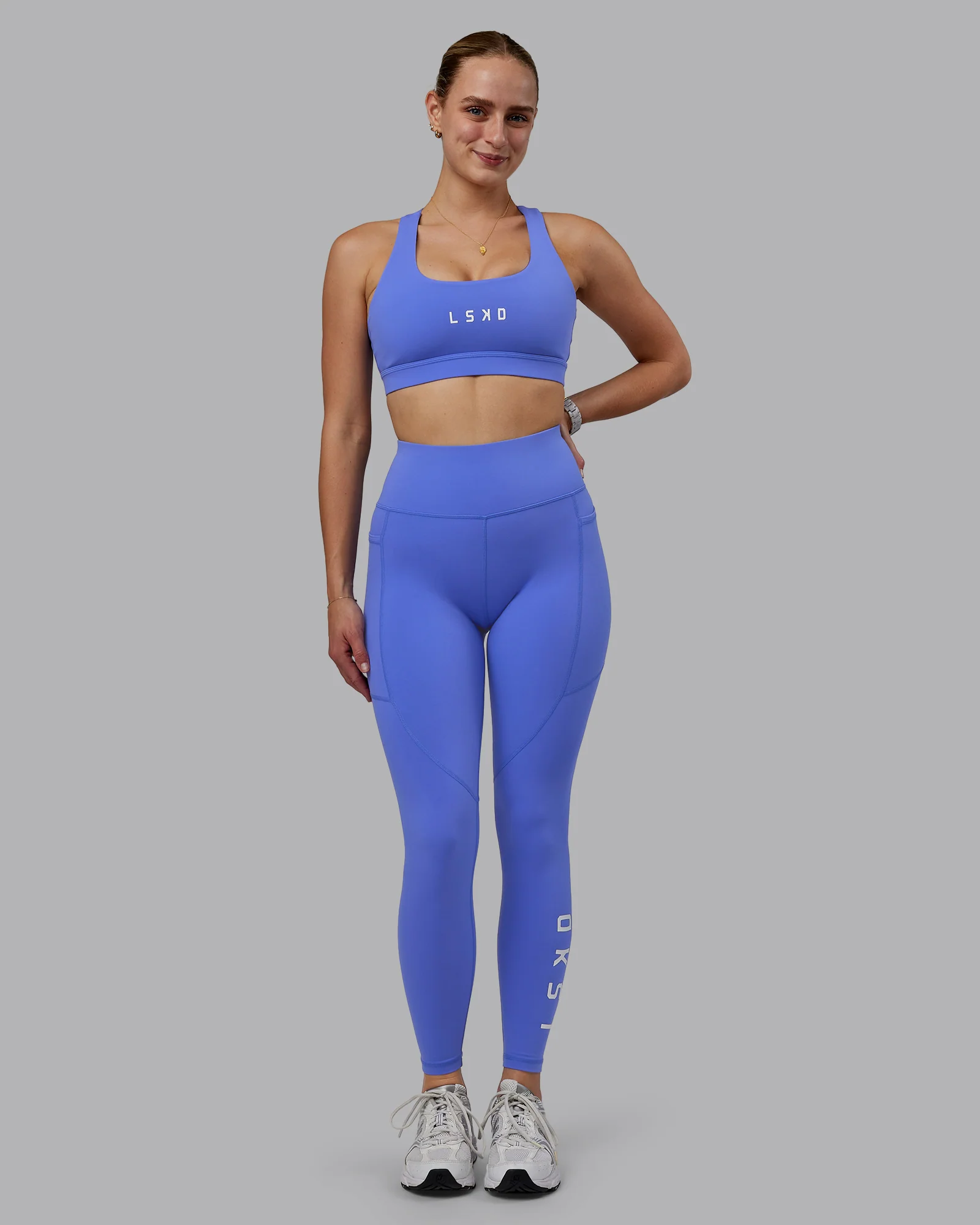 Rep Ultra High-Rise Full Length Legging Pockets - Baja Blue-White - Image 6