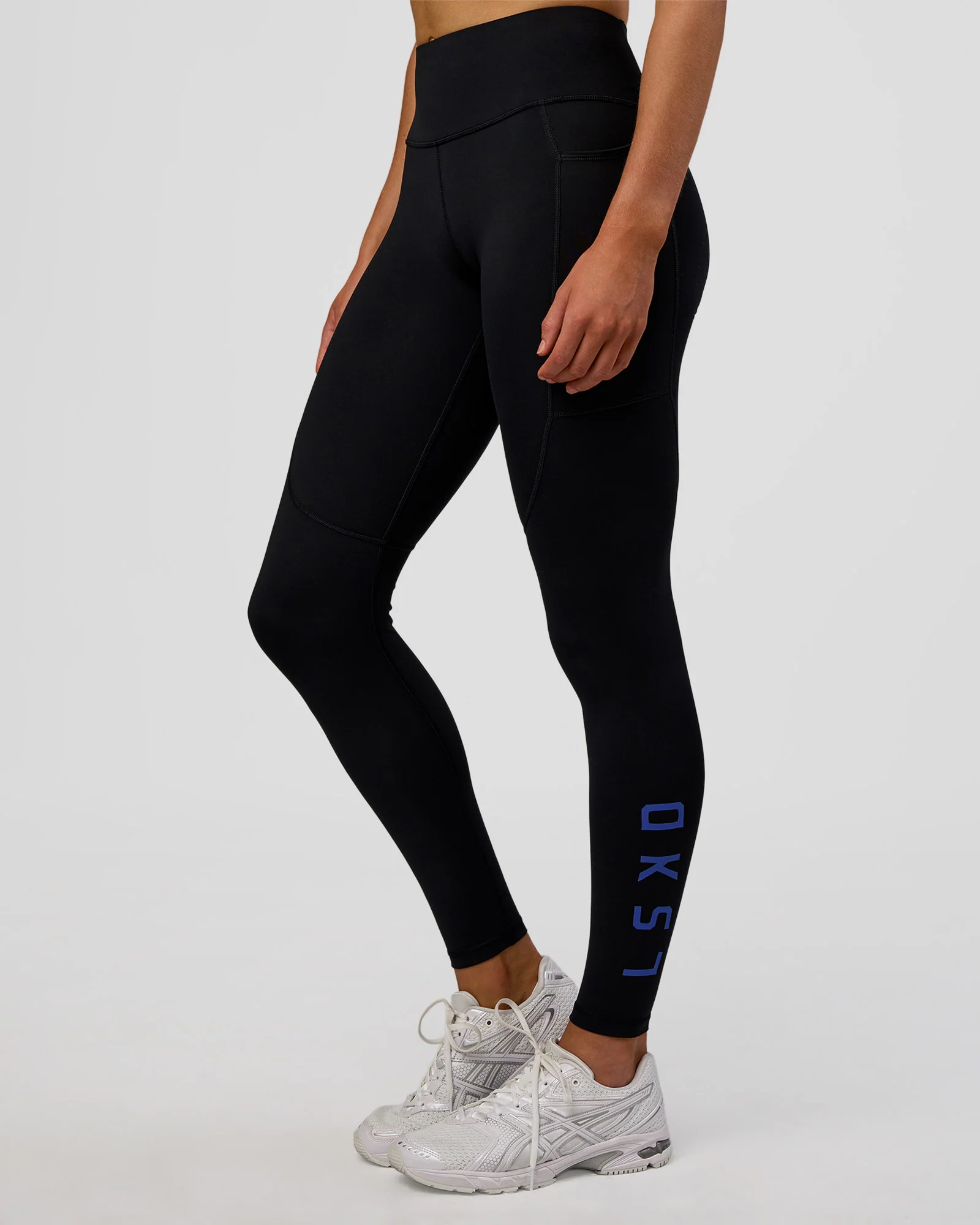 Rep Ultra High-Rise Full Length Legging Pockets - Black-Electric Indigo - Image 6