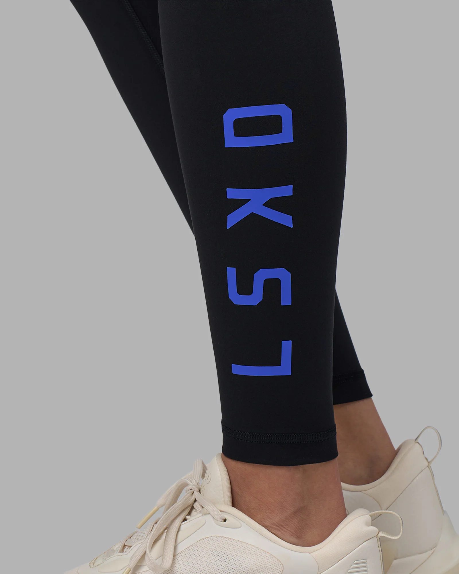Rep Ultra High-Rise Full Length Legging Pockets - Black-Power Cobalt - Image 2