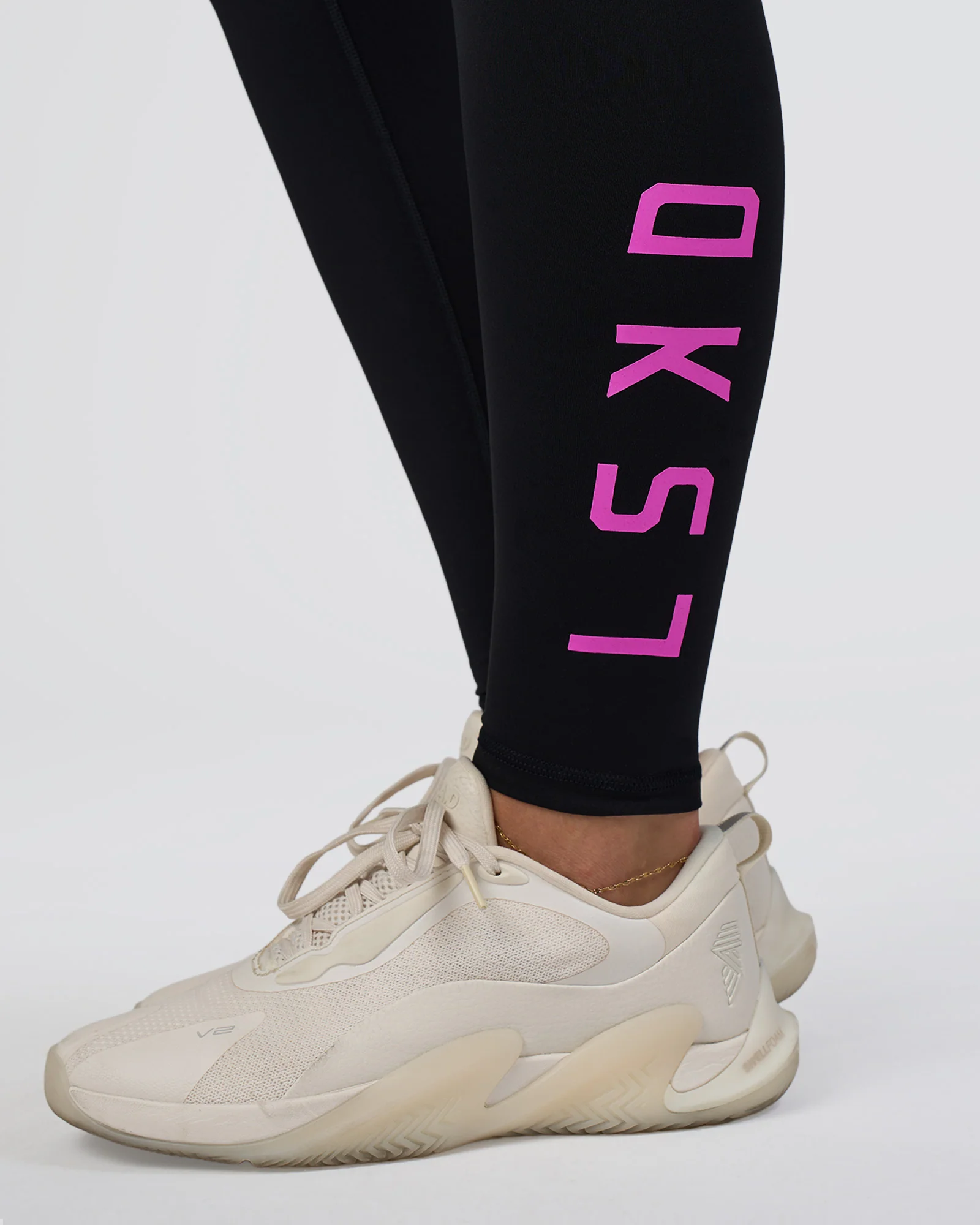 Rep Ultra High-Rise Full Length Legging Pockets - Black-Ultra Fuchsia - Image 8