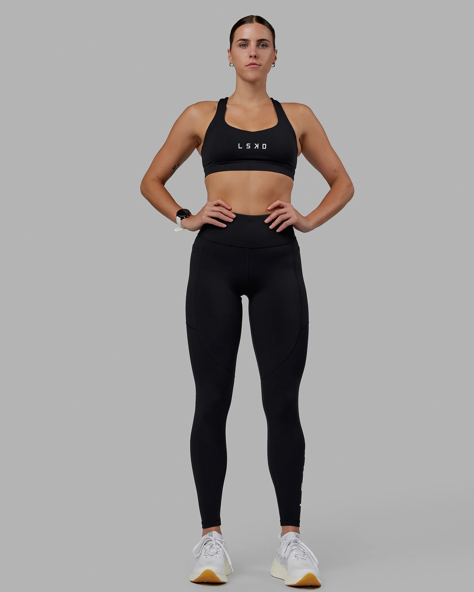 Rep Ultra High-Rise Full Length Legging Pockets - Black-White - Image 11