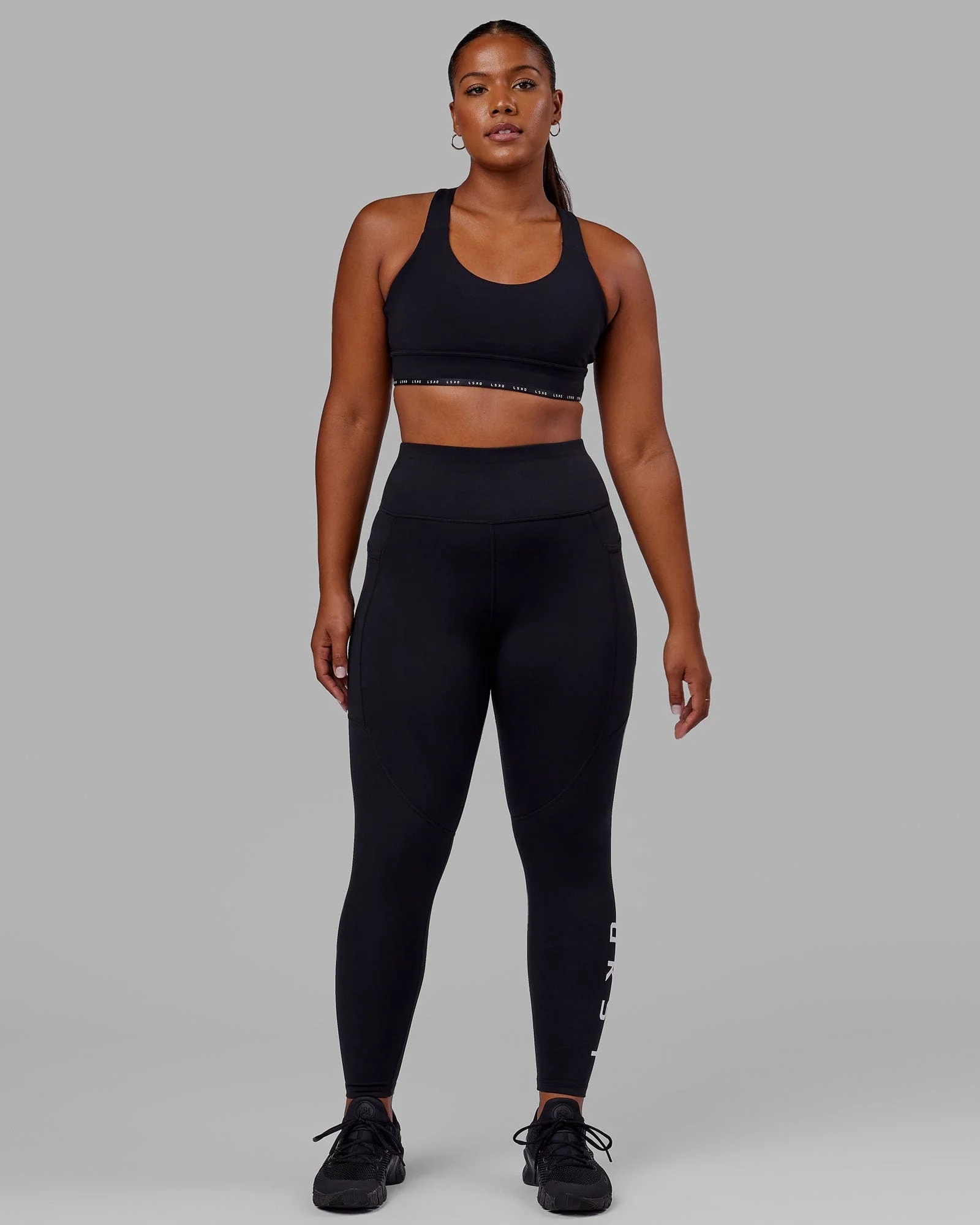 Rep Ultra High-Rise Full Length Legging Pockets - Black-White - Image 5