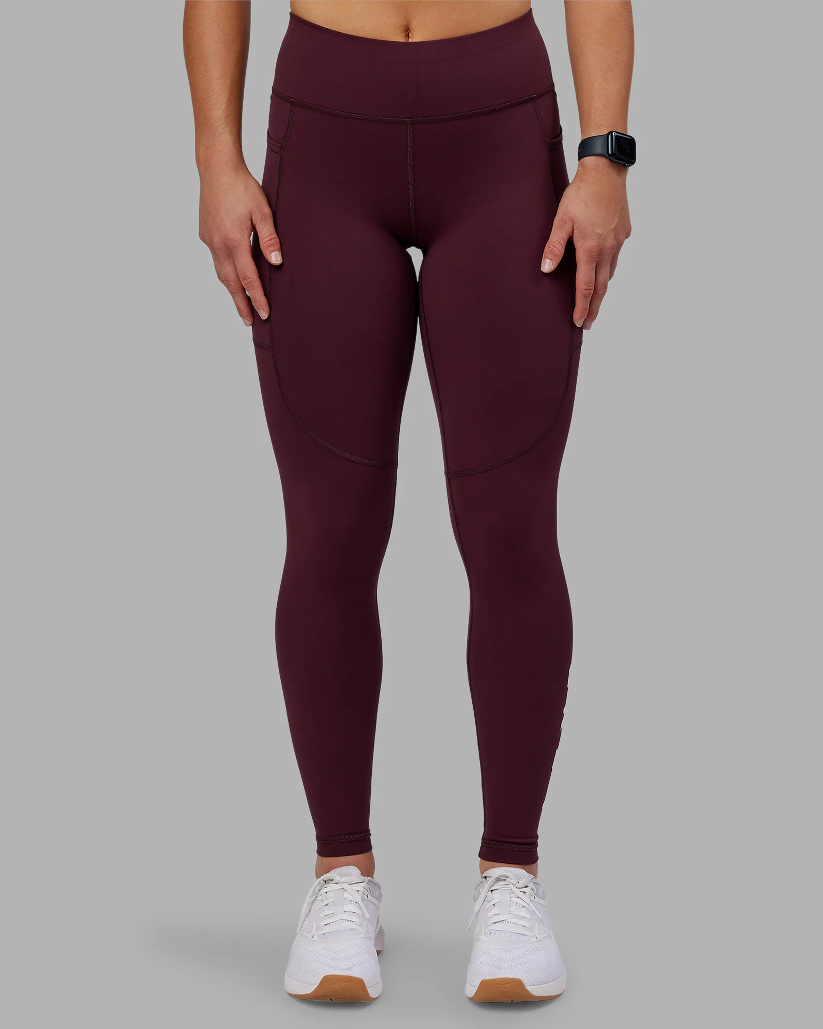Rep Ultra High-Rise Full Length Legging Pockets - Cherry Lacquer-White - Image 7