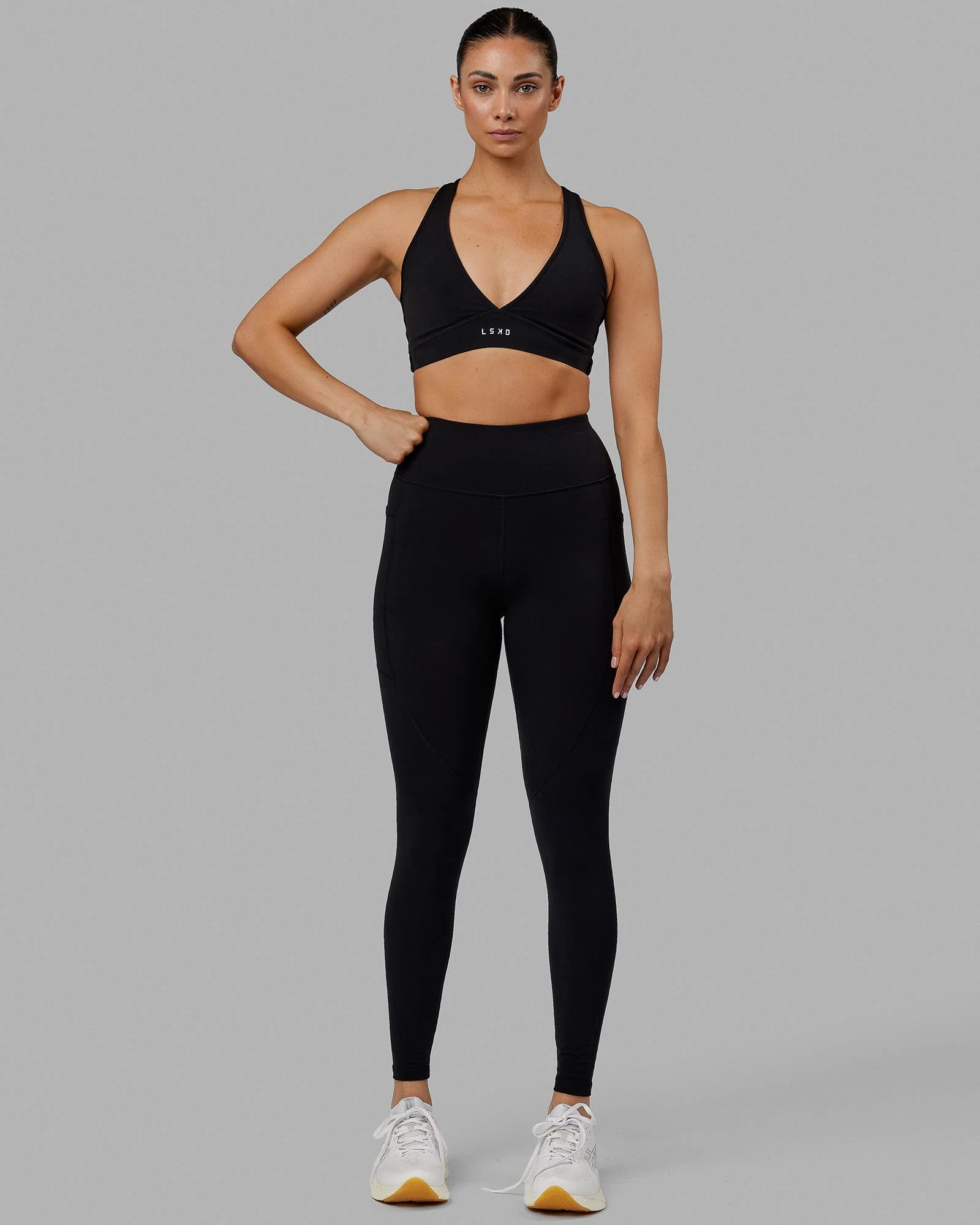 Rep Ultra High-Rise Full Length Legging Pockets No Logo - Black - Image 2