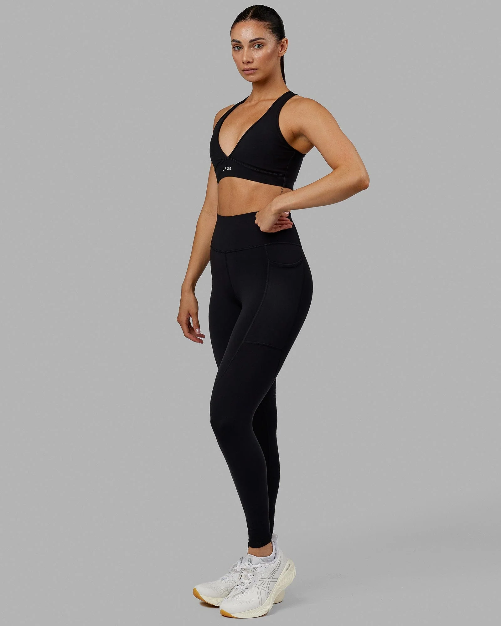 Rep Ultra High-Rise Full Length Legging Pockets No Logo - Black - Image 5