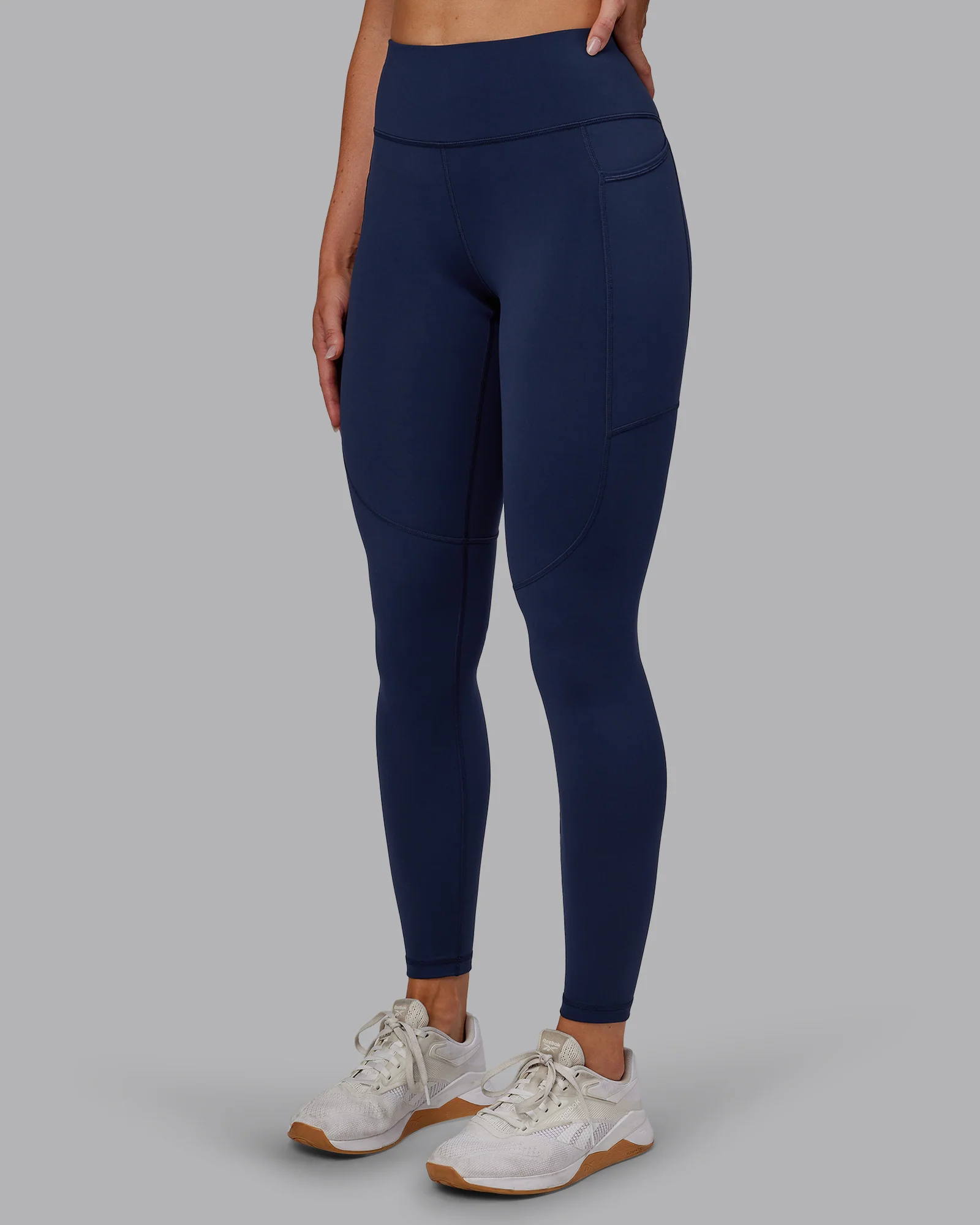 Rep Ultra High-Rise Full Length Legging Pockets No Logo - Future Navy - Image 2