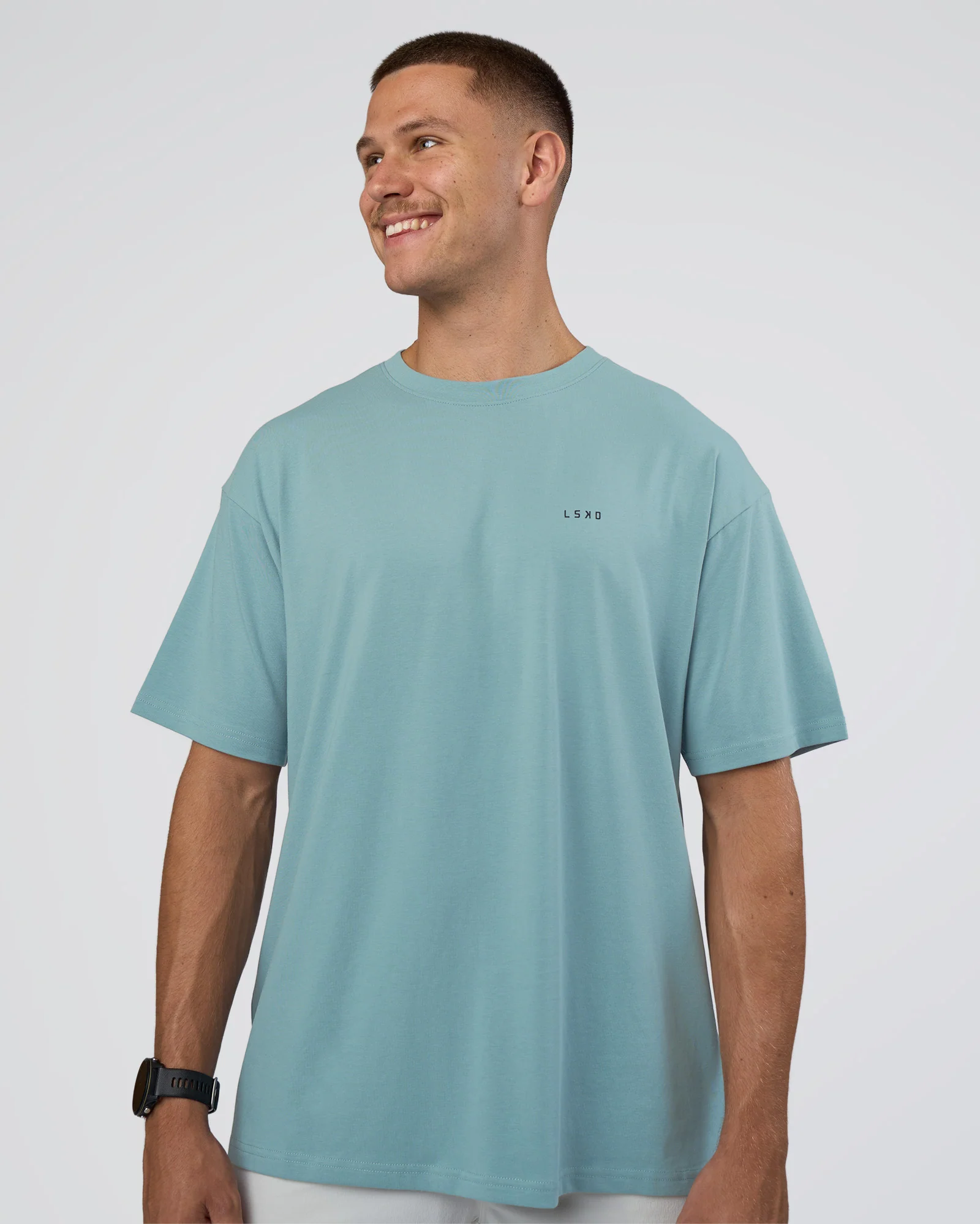 Research Department FLXCotton Oversized Tee - Smoke Blue - Image 2