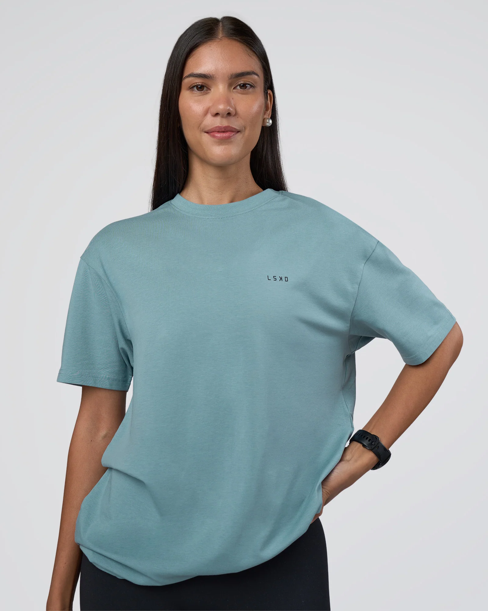 Research Department FLXCotton Oversized Tee - Smoke Blue - Image 4