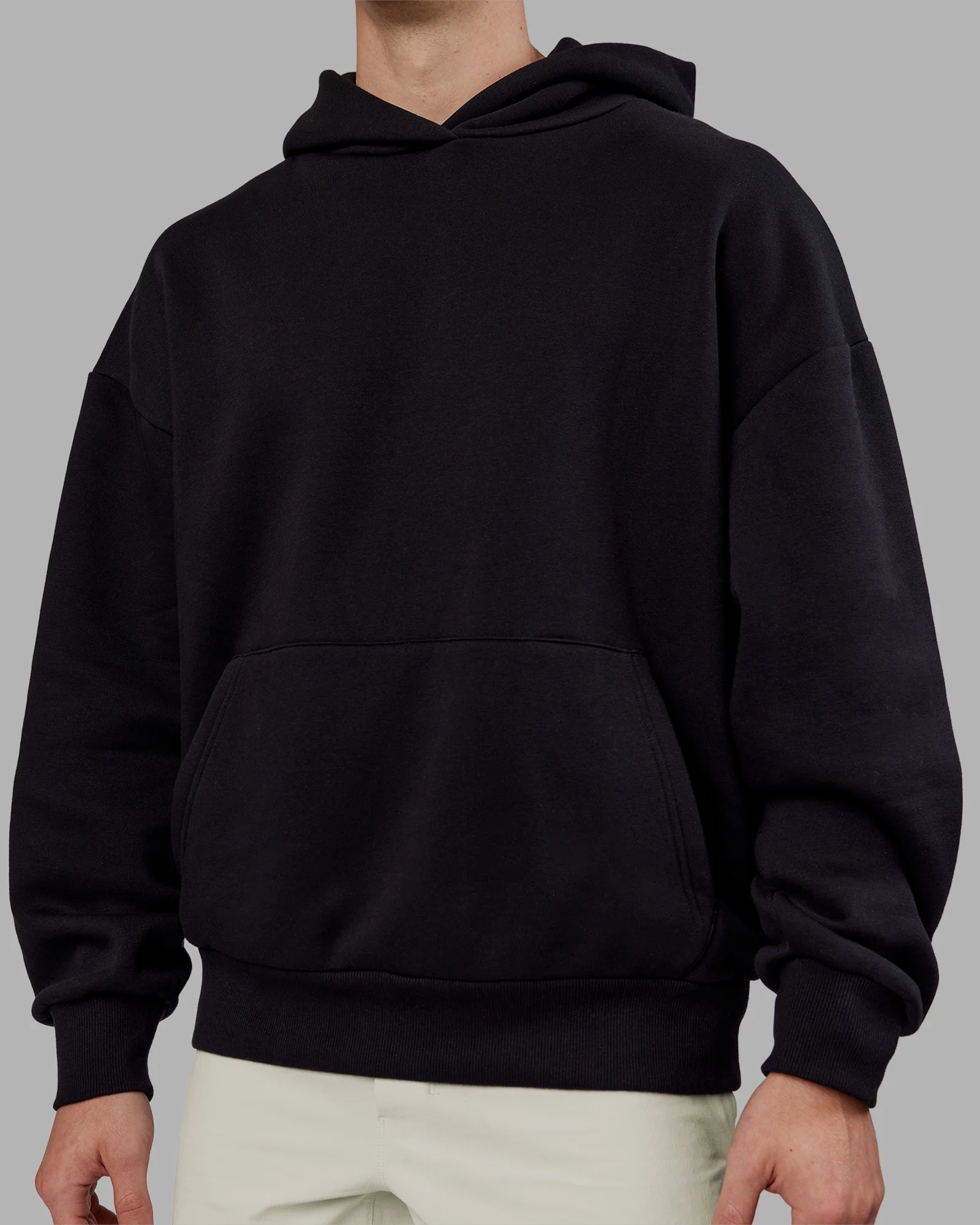 Rise & Lift Hoodie Oversized - Black-White - Image 7