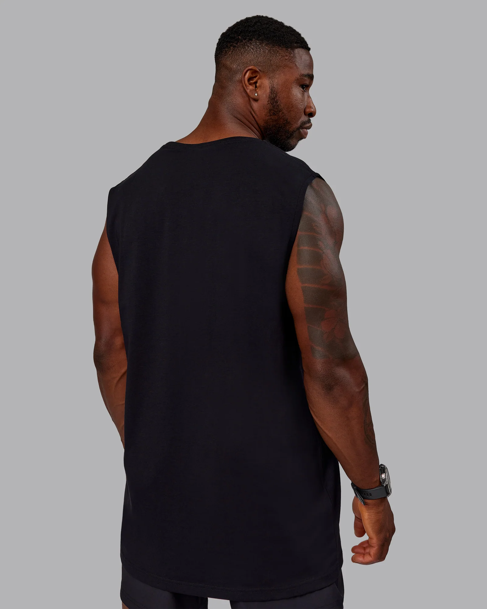 Rover FLXCotton Tank - Black-White - Image 4
