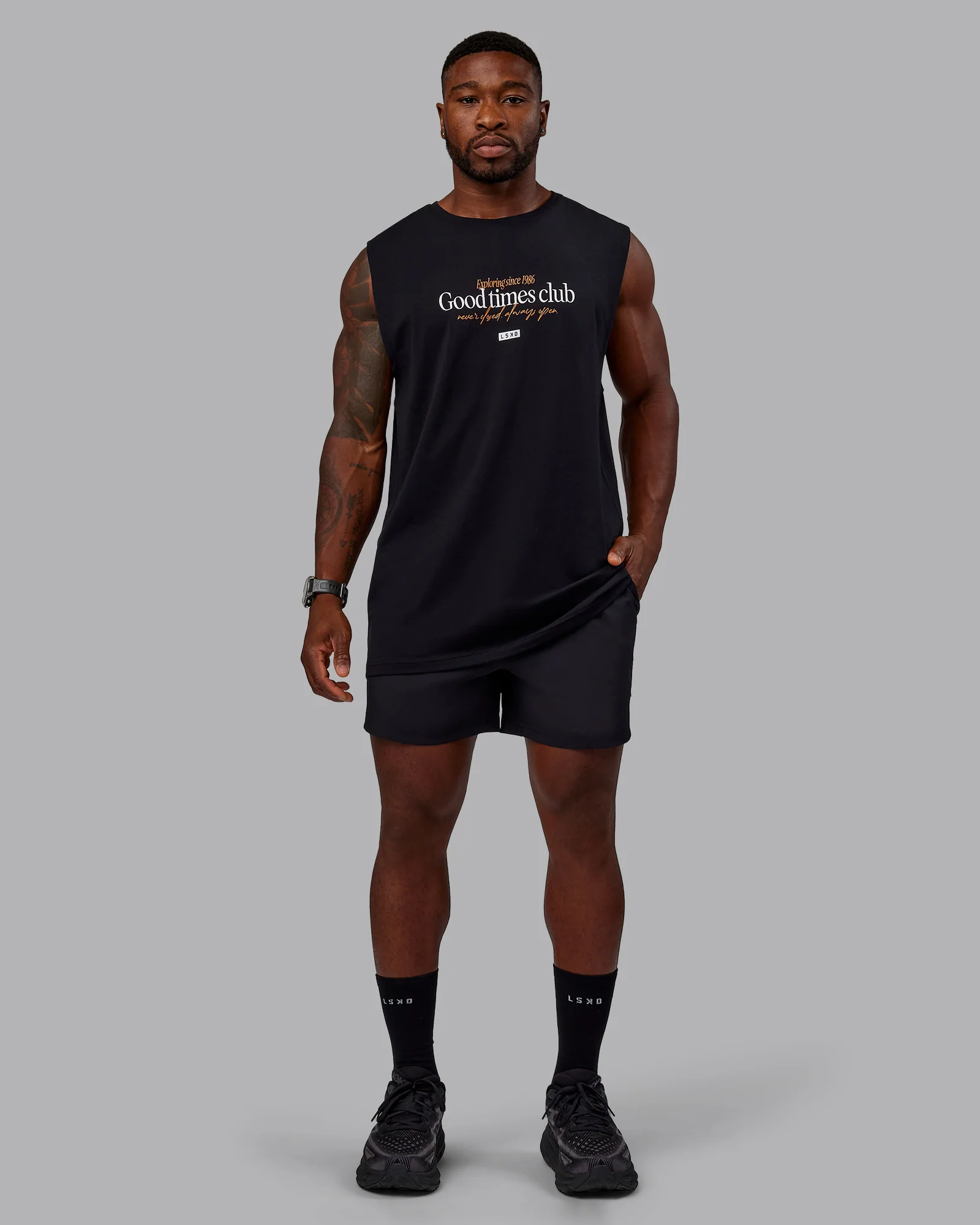 Rover FLXCotton Tank - Black-White - Image 6
