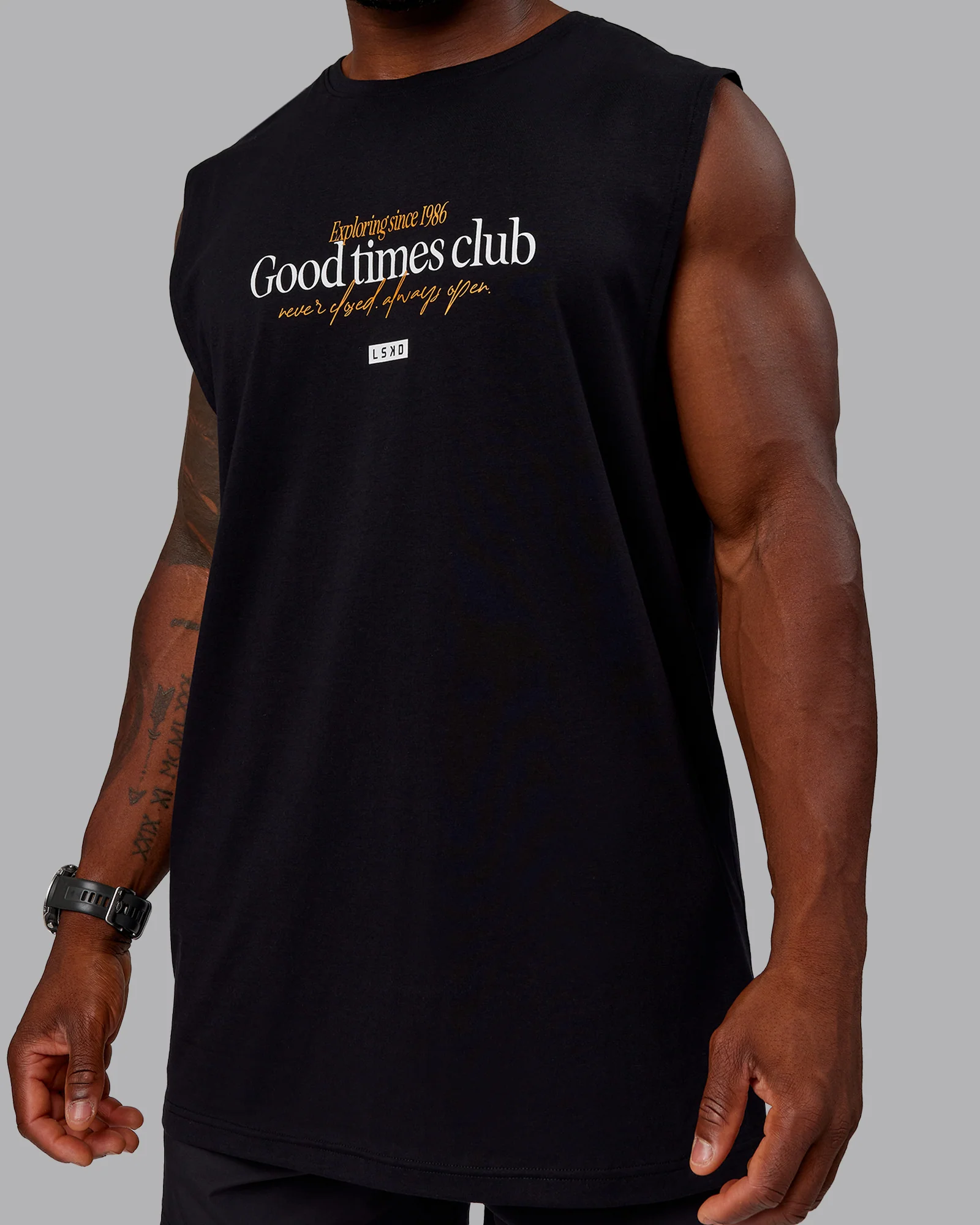 Rover FLXCotton Tank - Black-White - Image 7