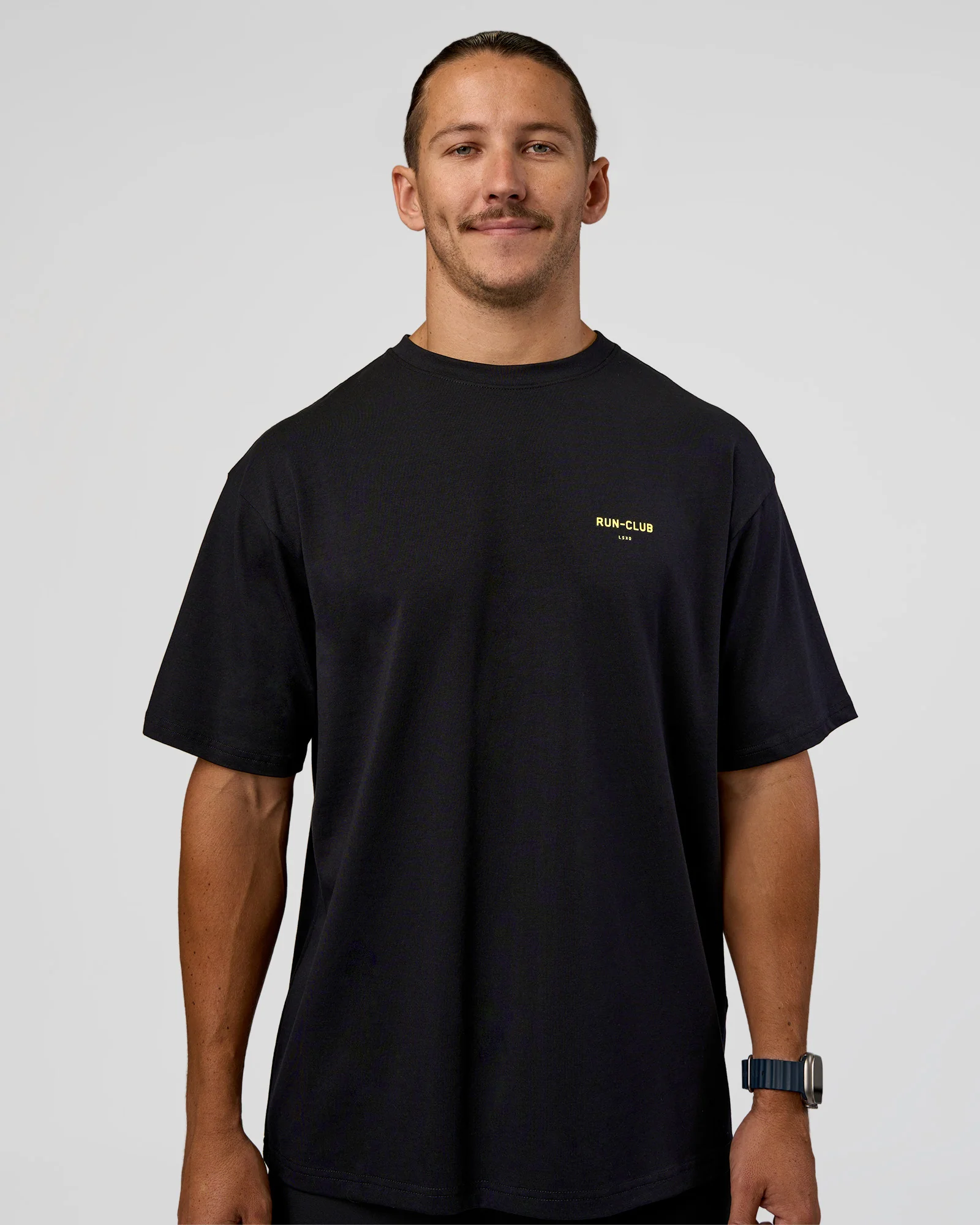 RUN CLUB FLXCotton Tee Oversize - Black-Yellow Fizz - Image 6