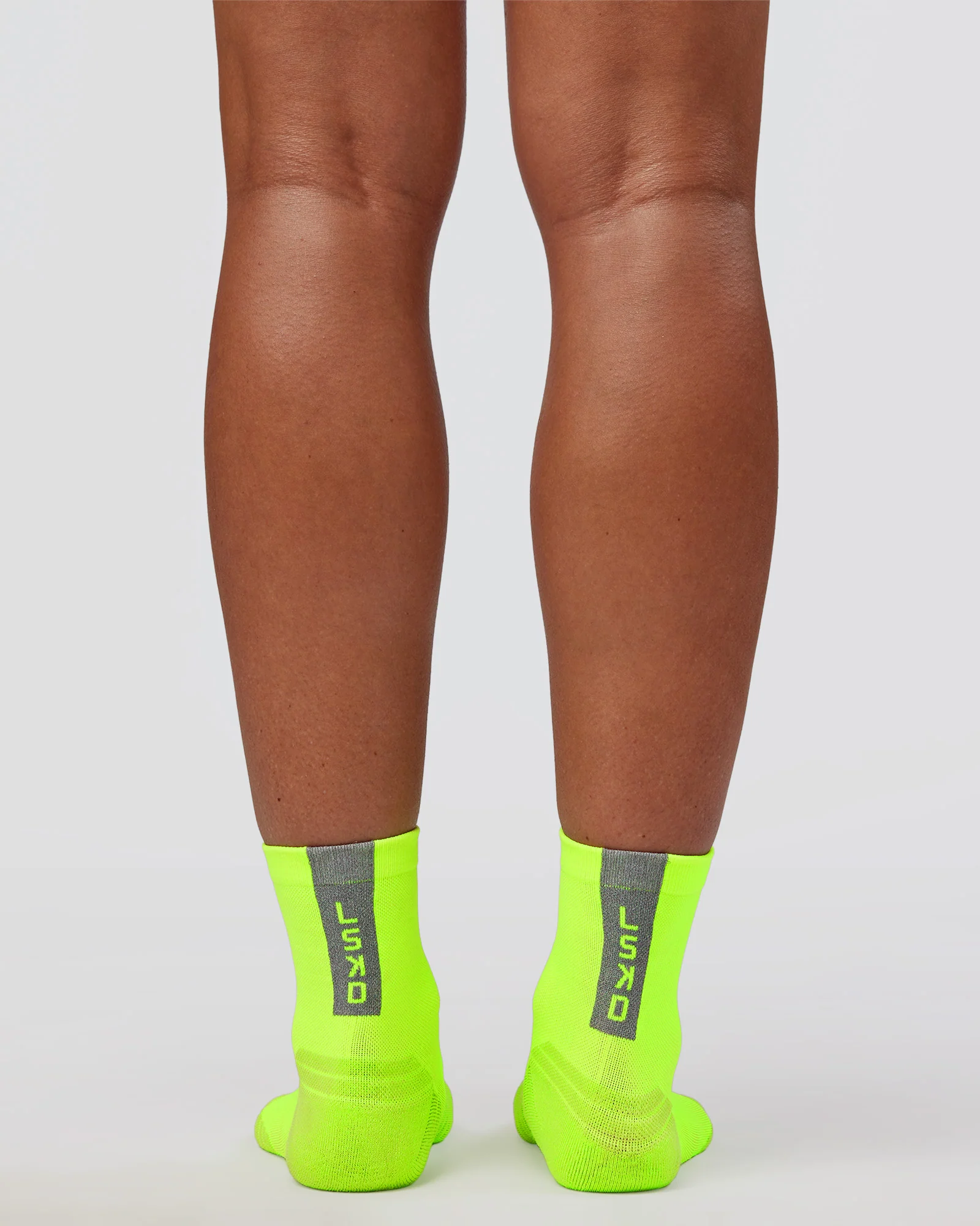 Run Club Performance Quarter Socks - Lime Glo - Image 3
