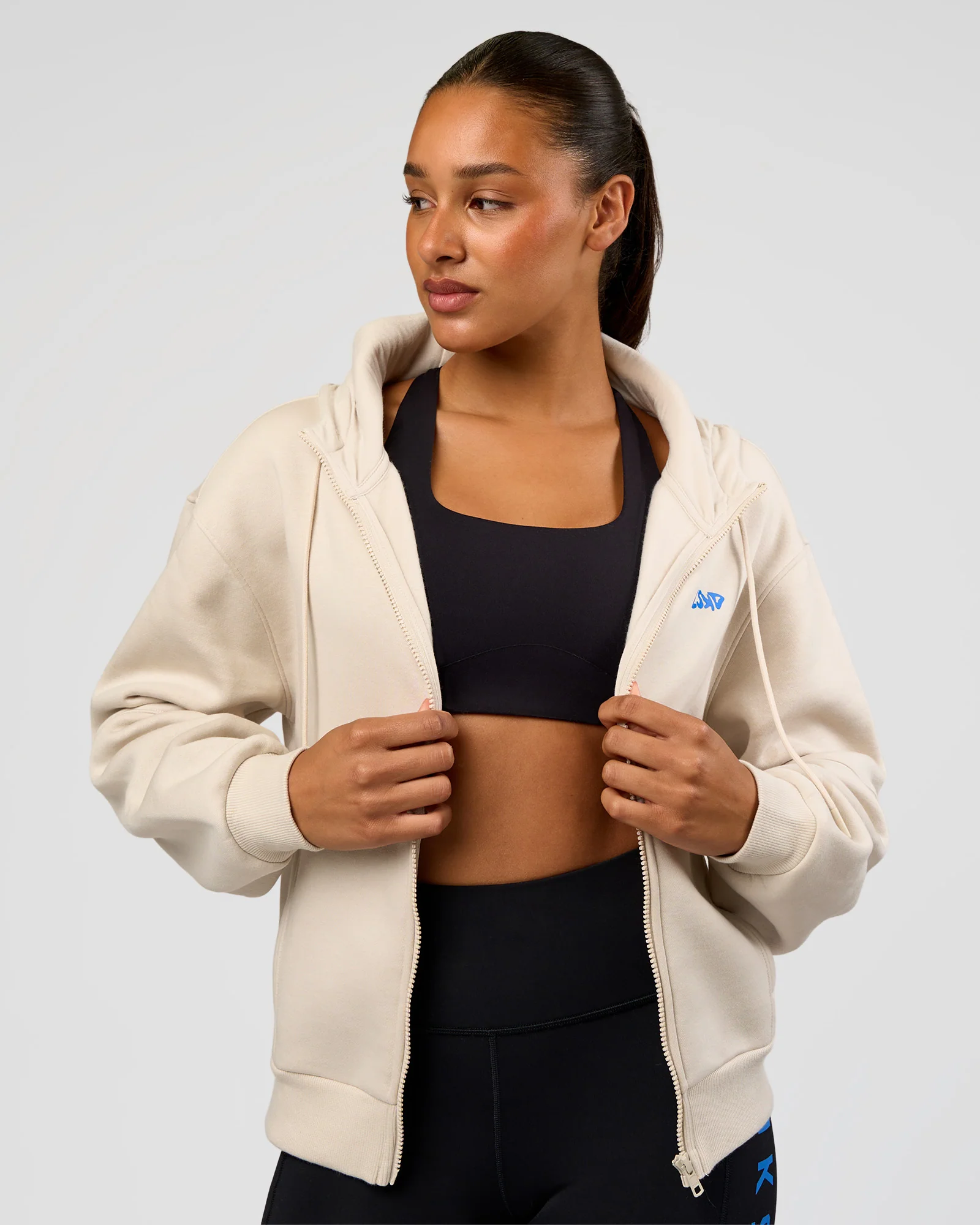 Run Fast Lift Heavy Hoodie - Clay-Palace Blue - Image 2
