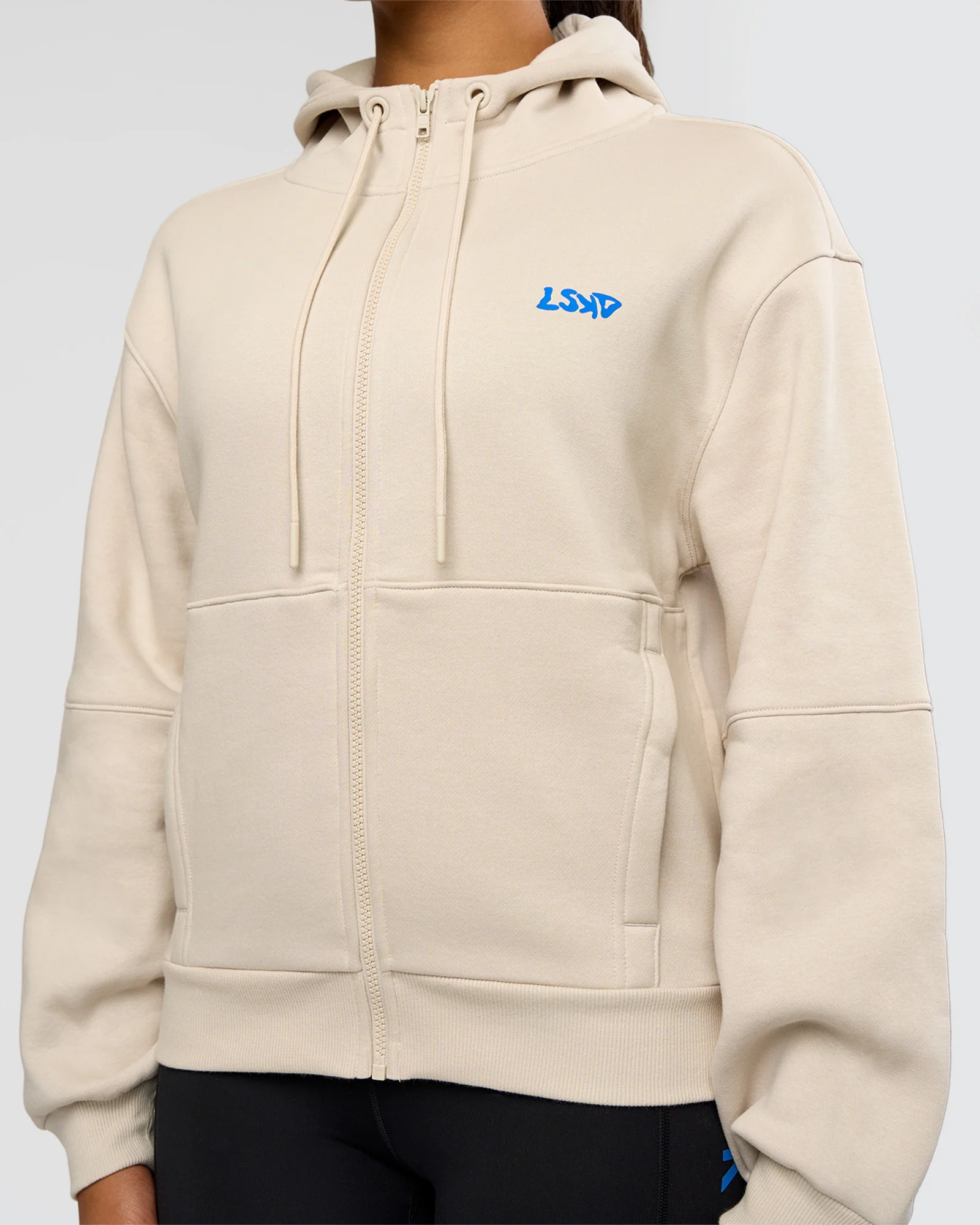 Run Fast Lift Heavy Hoodie - Clay-Palace Blue - Image 4
