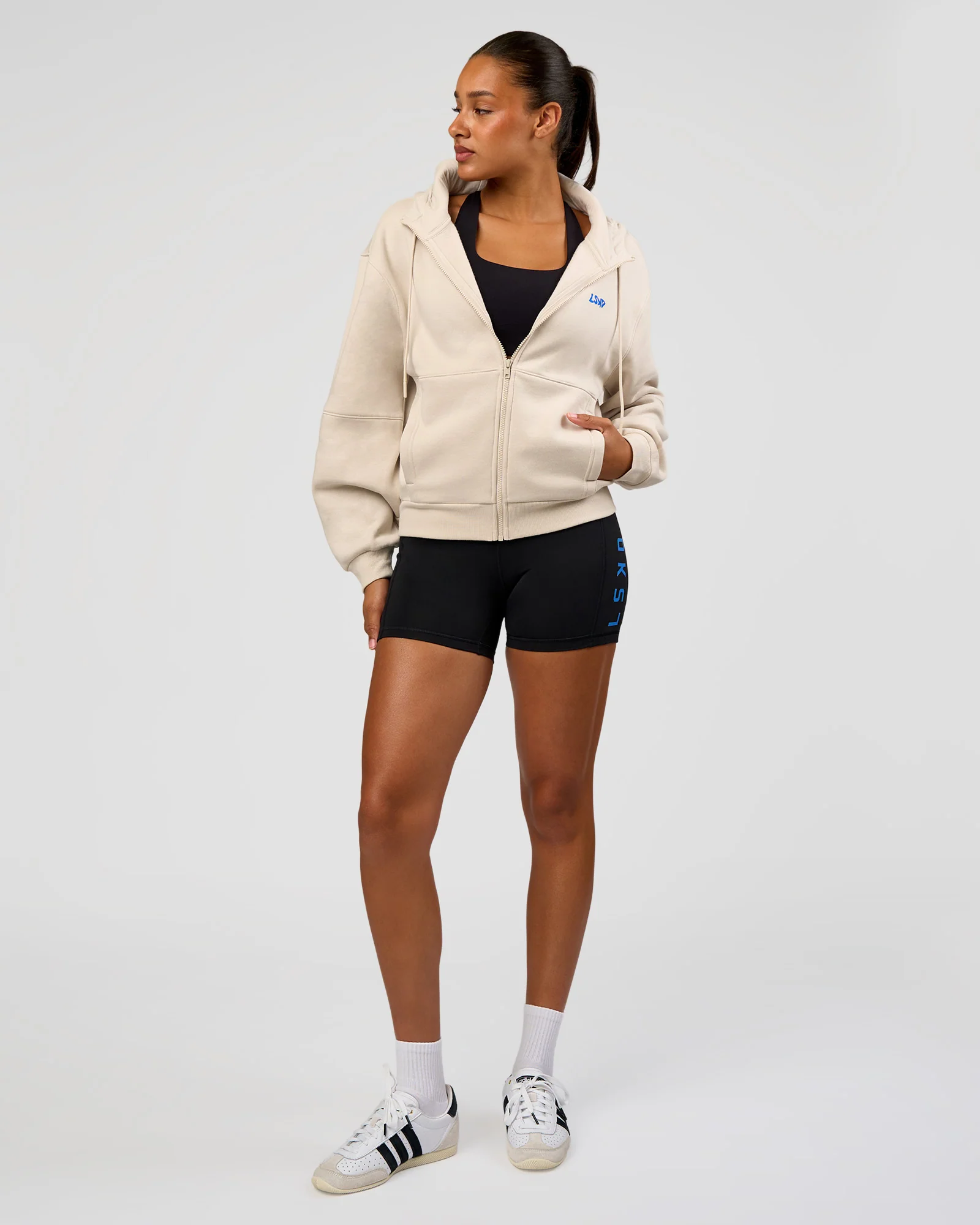 Run Fast Lift Heavy Hoodie - Clay-Palace Blue - Image 5
