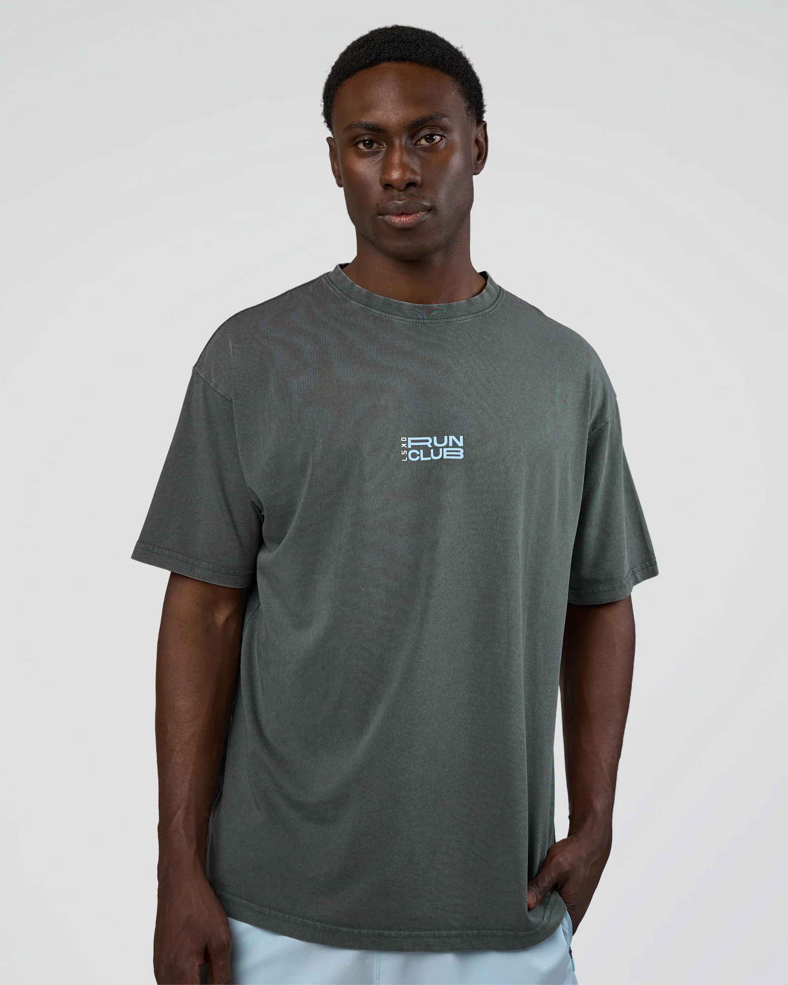 Runner's FLXCotton Oversized Tee - Dark Storm Washed-Open Air - Image 3