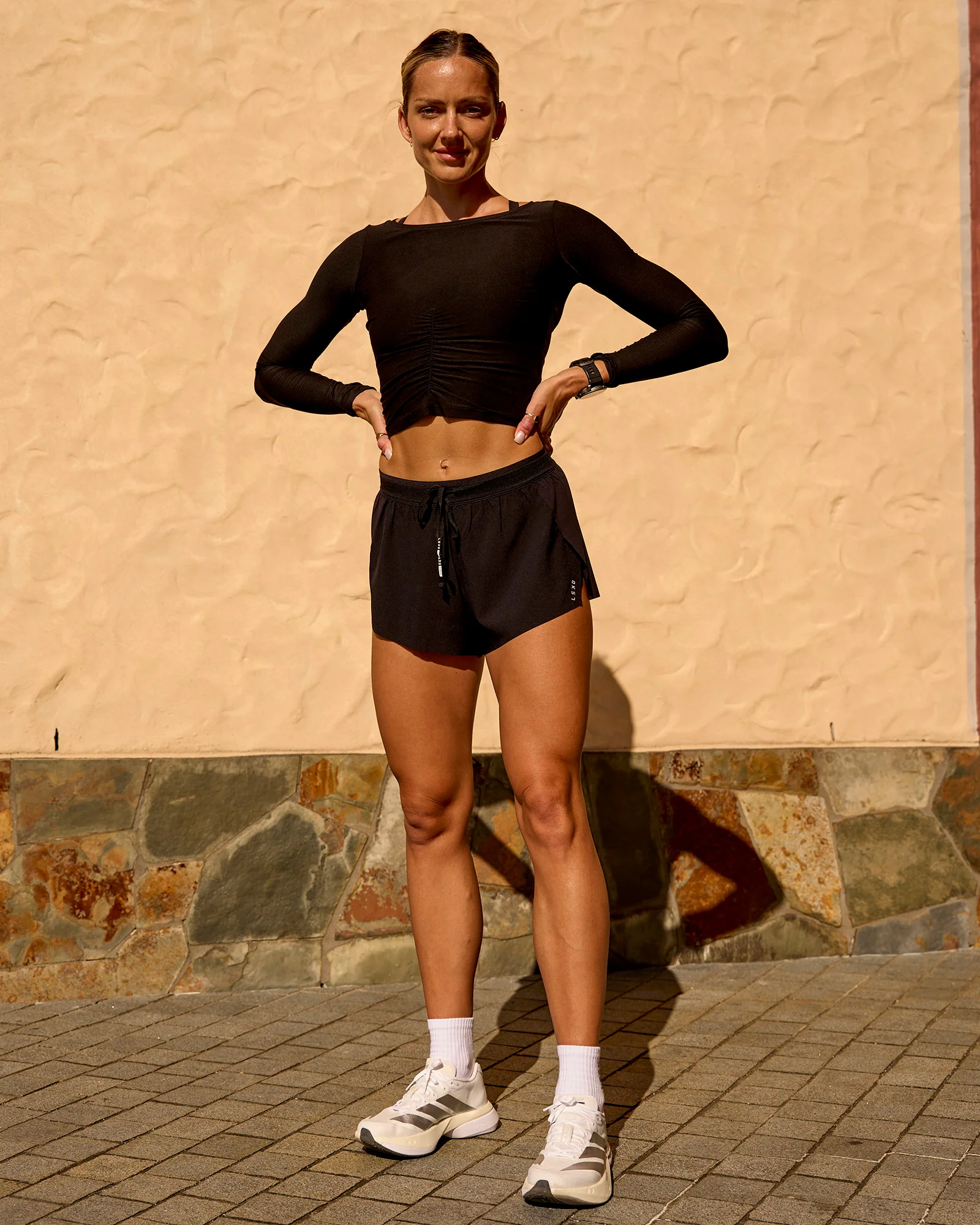 Scrunch Long Sleeve Tee - Black - Image 4