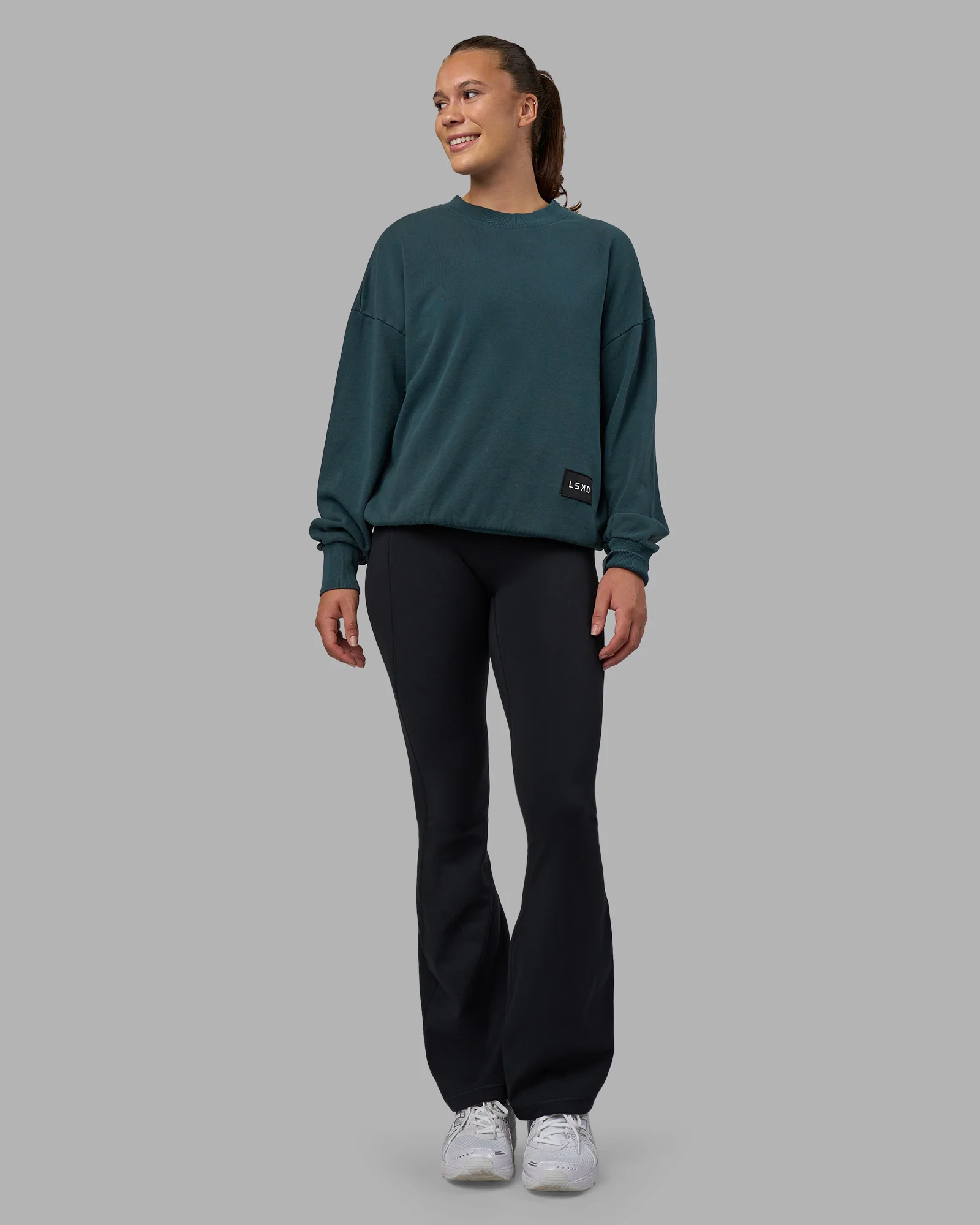 Segmented Oversized Sweater - Abyssal - Image 3