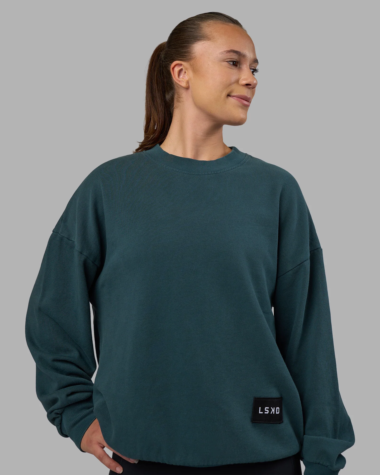 Segmented Oversized Sweater - Abyssal - Image 5