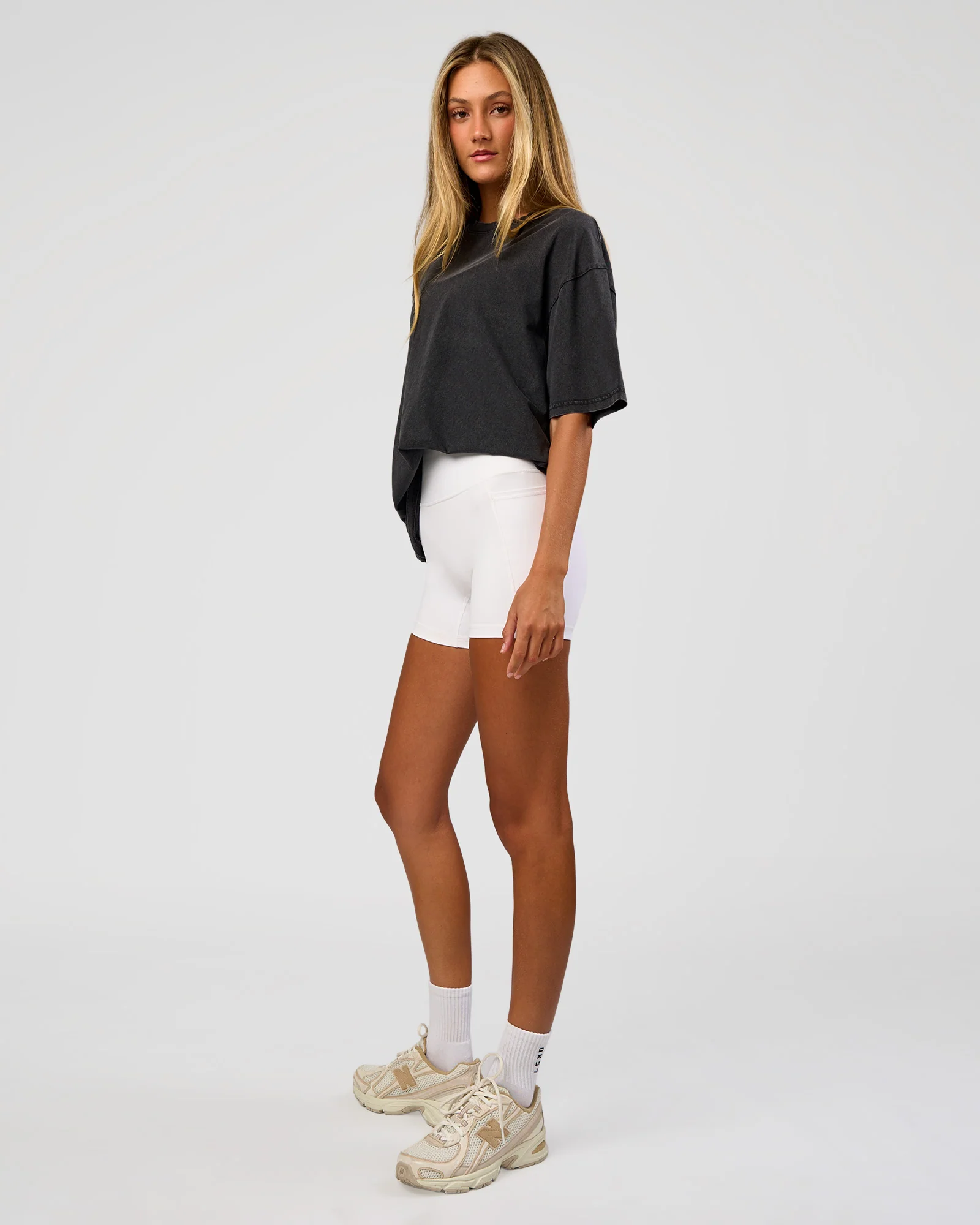 Shadow Mode FLXCotton Oversized Tee - Black Washed - Image 11