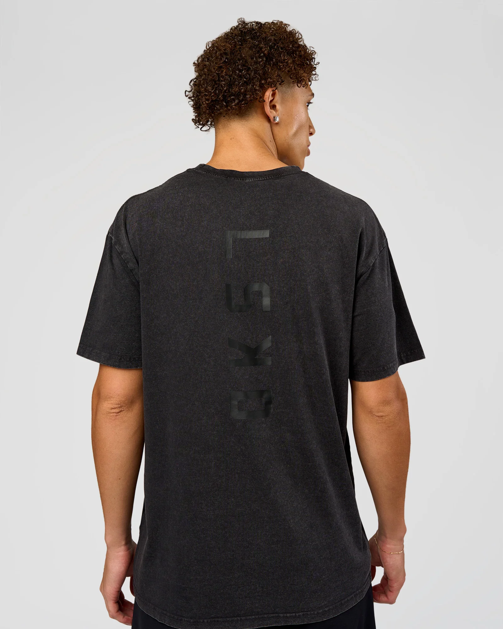 Shadow Mode FLXCotton Oversized Tee - Black Washed - Image 2