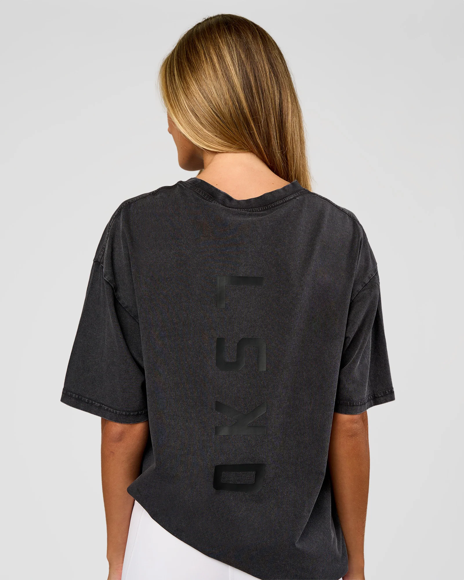 Shadow Mode FLXCotton Oversized Tee - Black Washed - Image 5