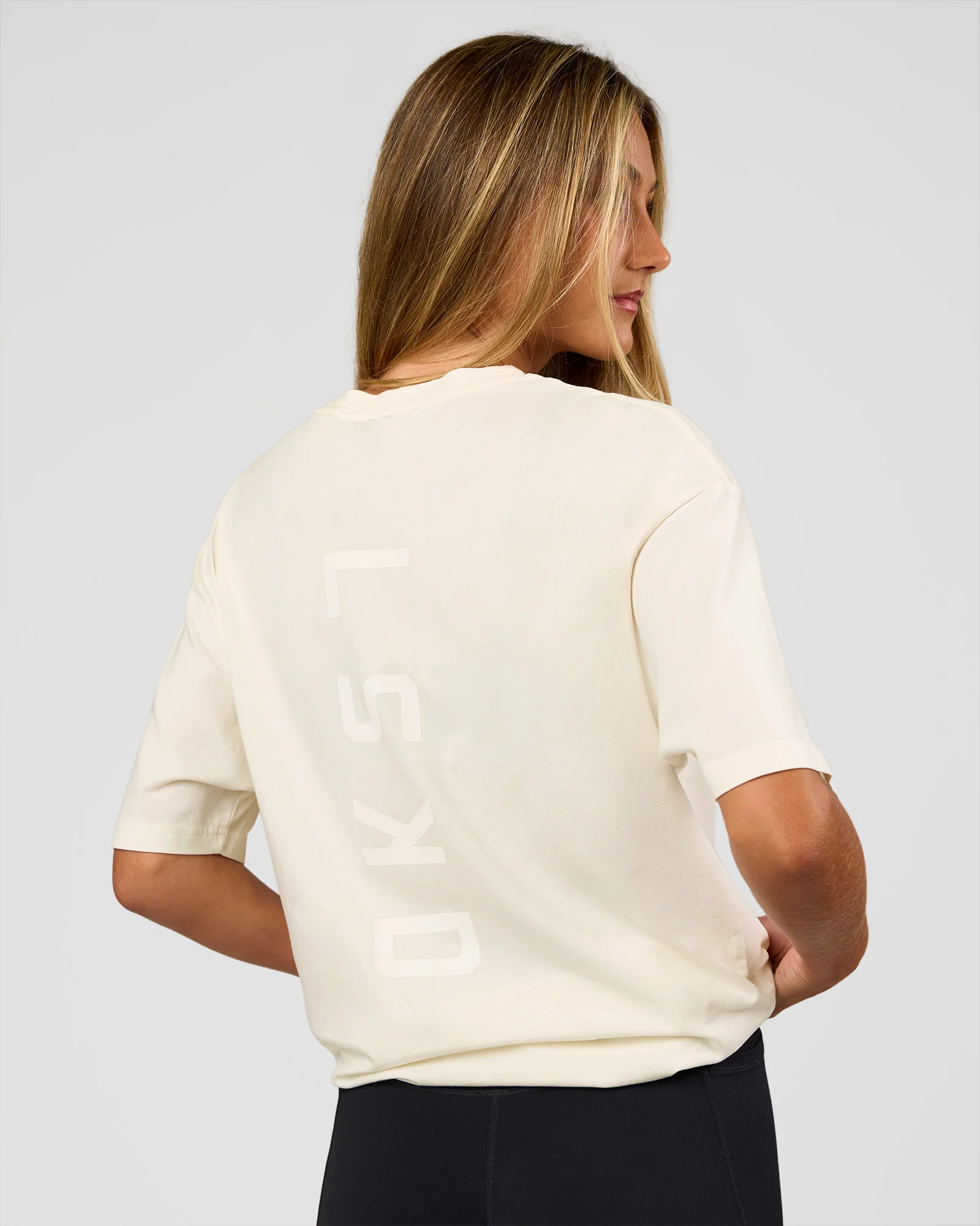 Shadow Mode FLXCotton Oversized Tee - Off White Washed - Image 10