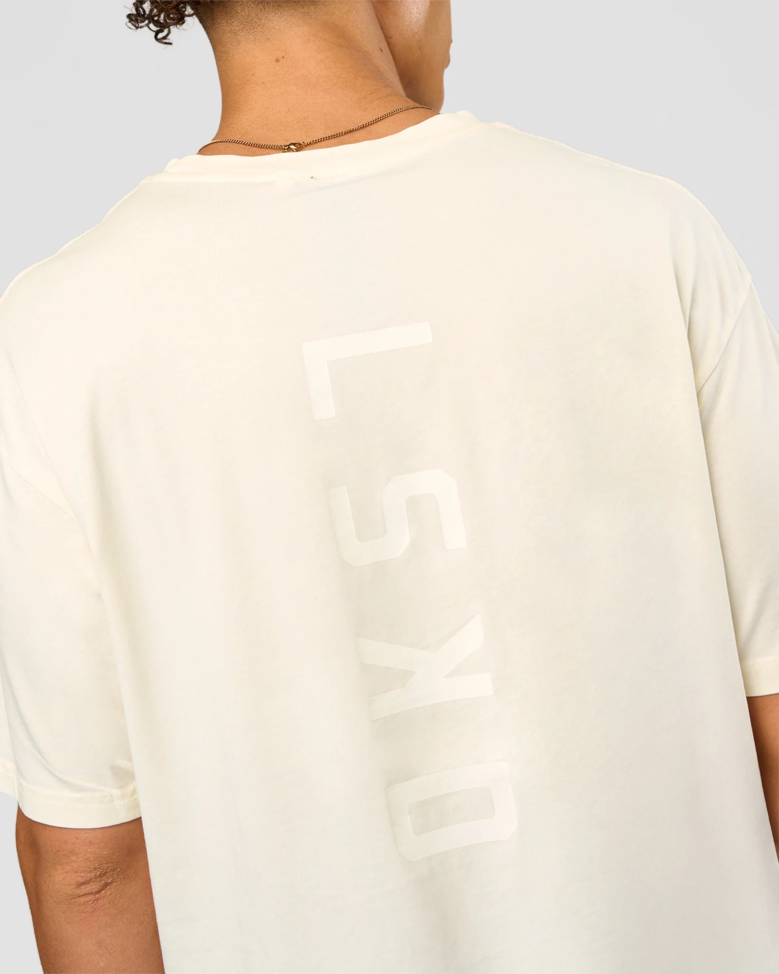 Shadow Mode FLXCotton Oversized Tee - Off White Washed - Image 11