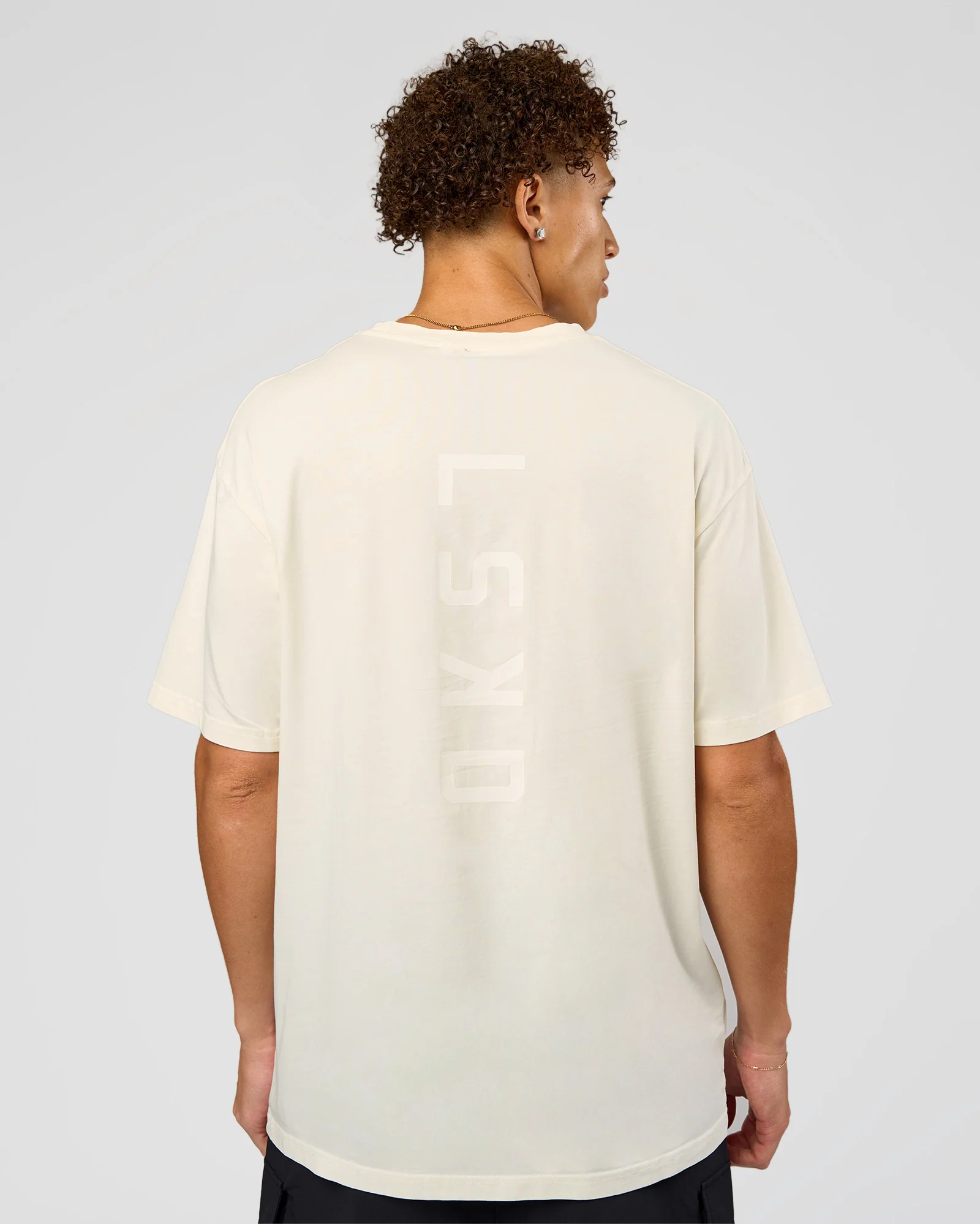 Shadow Mode FLXCotton Oversized Tee - Off White Washed - Image 4