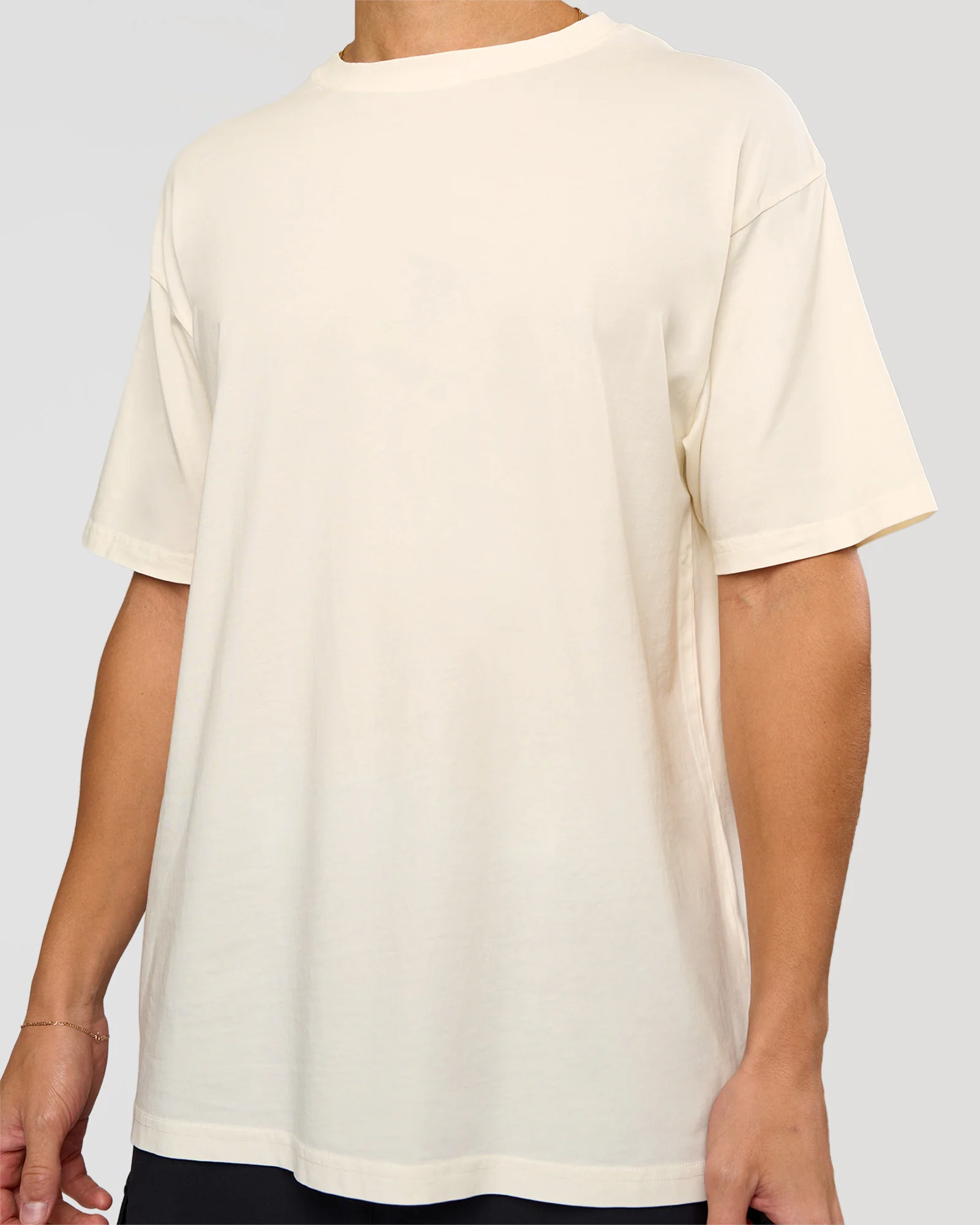 Shadow Mode FLXCotton Oversized Tee - Off White Washed - Image 8