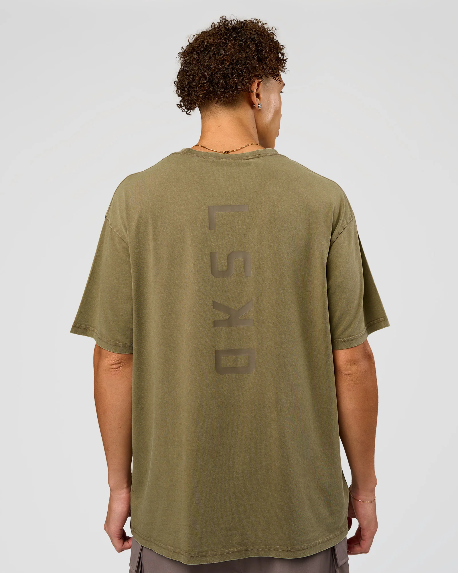 Shadow Mode FLXCotton Oversized Tee - Walnut Grey Washed - Image 10
