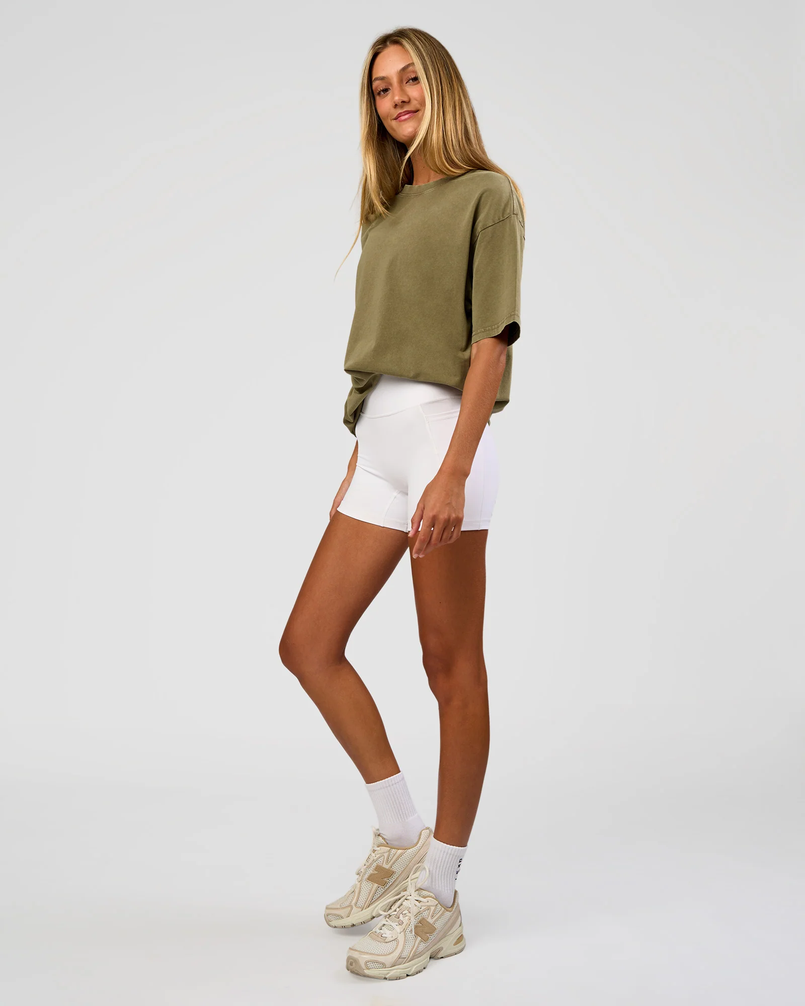 Shadow Mode FLXCotton Oversized Tee - Walnut Grey Washed - Image 9