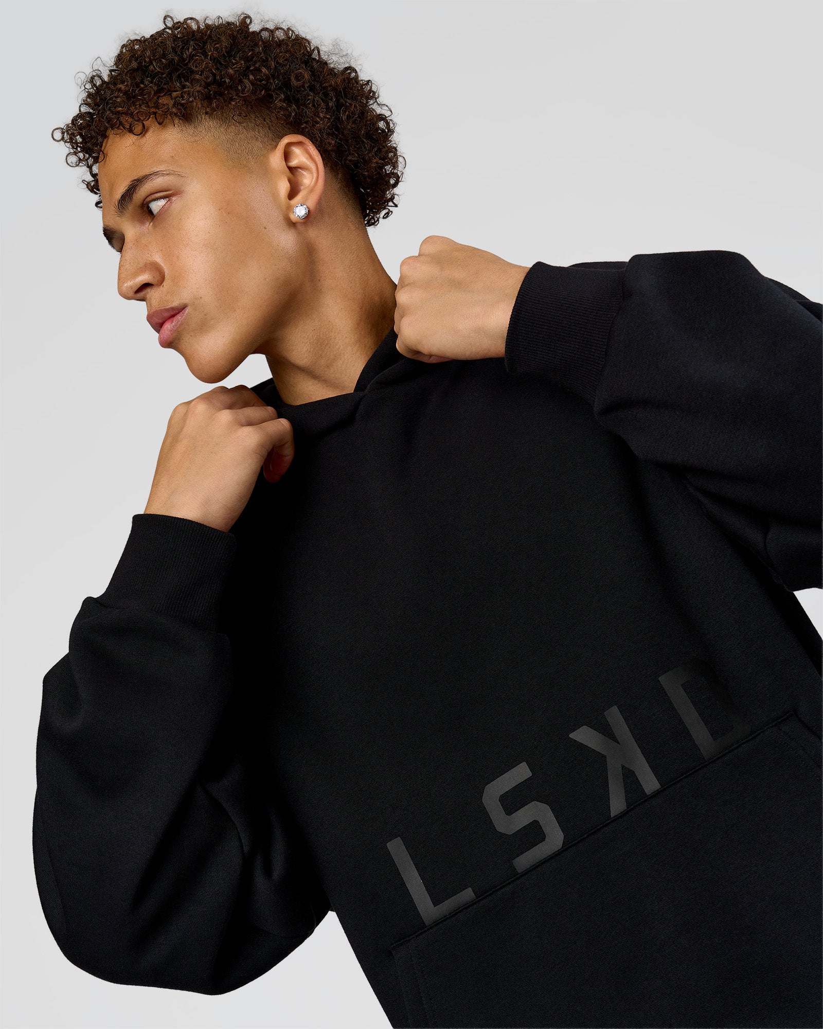 Shadow Mode Oversized Hoodie - Black - Image 2