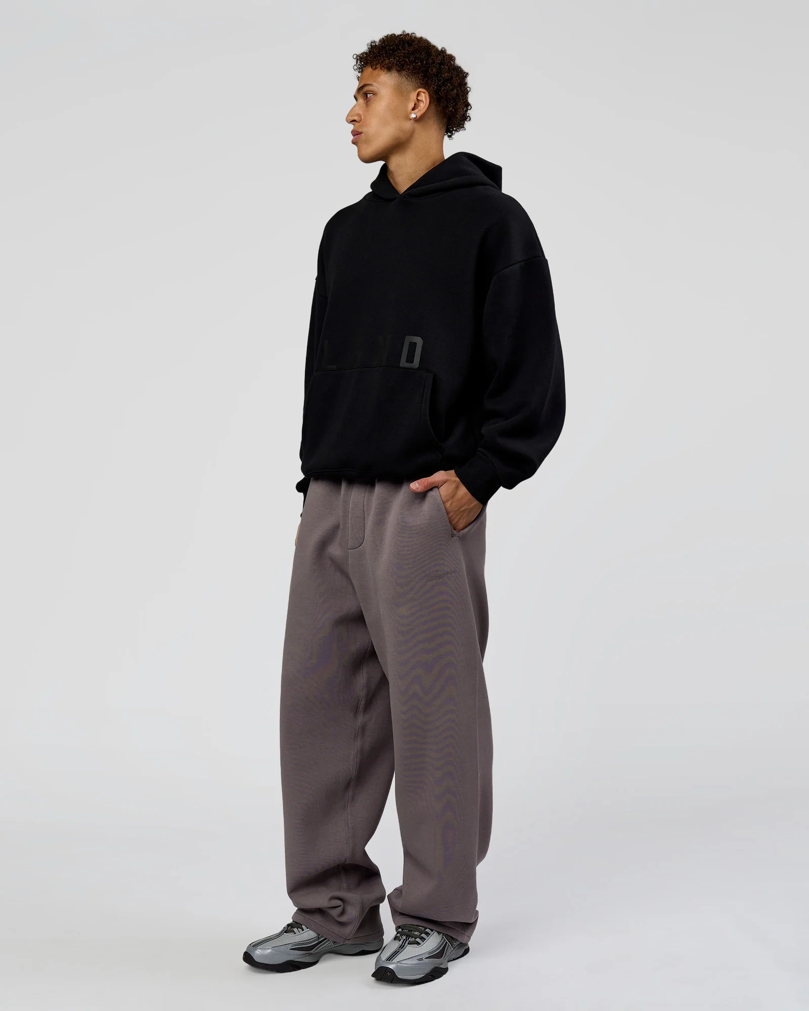 Shadow Mode Oversized Hoodie - Black - Image 3