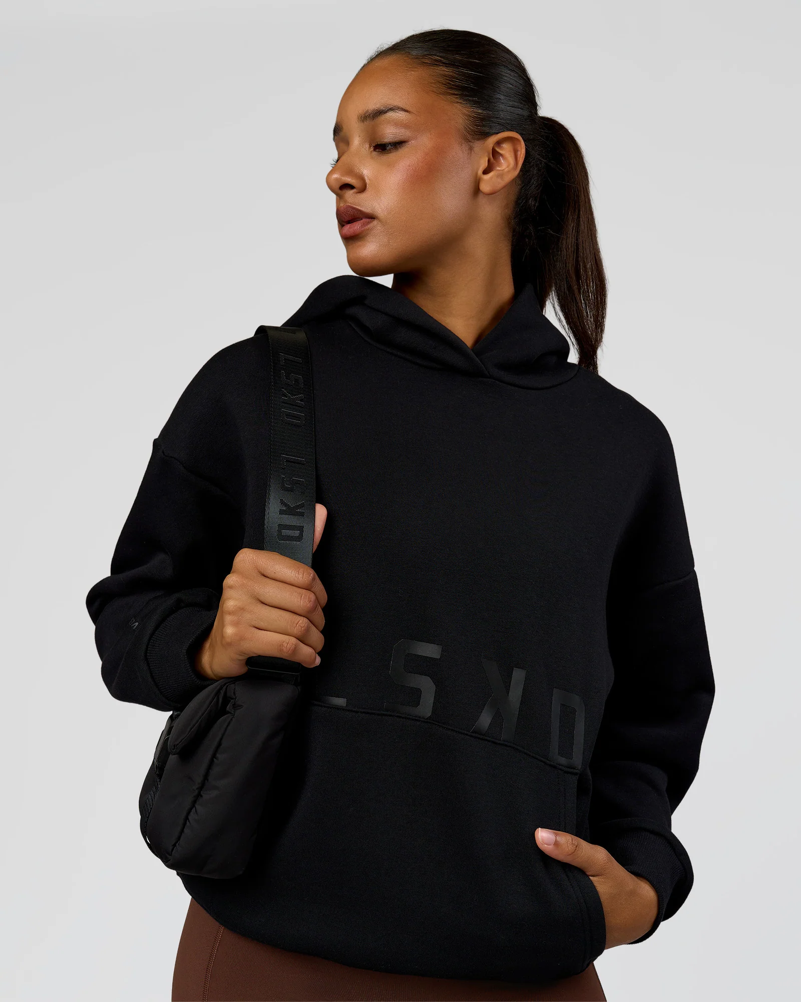 Shadow Mode Oversized Hoodie - Black - Image 4